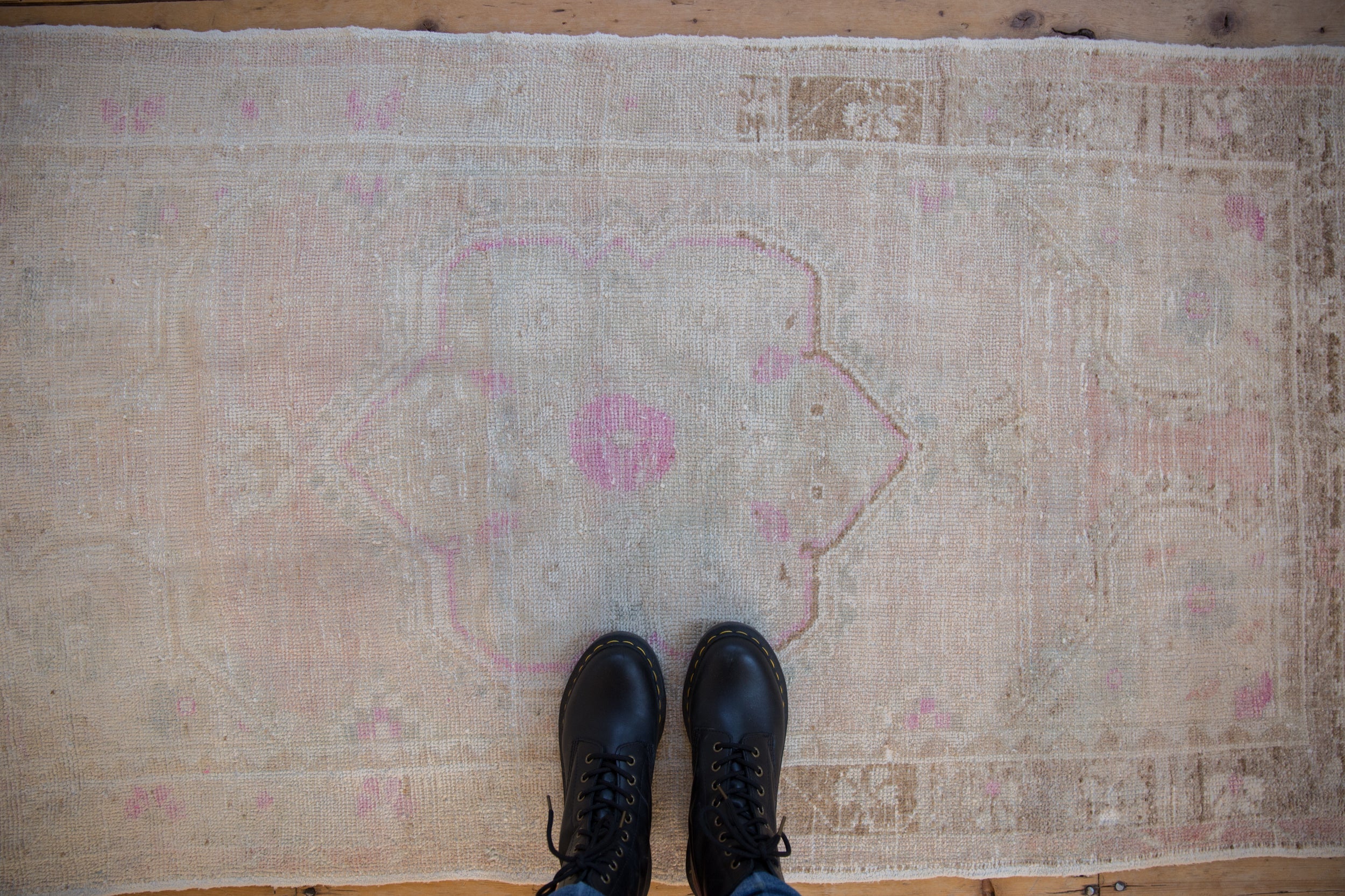 3x5.5 Vintage Distressed Oushak Rug by Old New House® - product image 2 for Resin Society