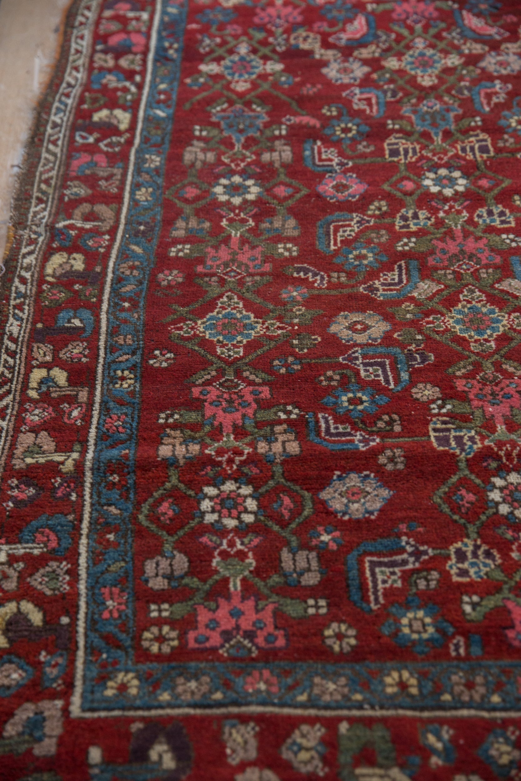 4x5.5 Vintage Kurdish Hamadan Rug