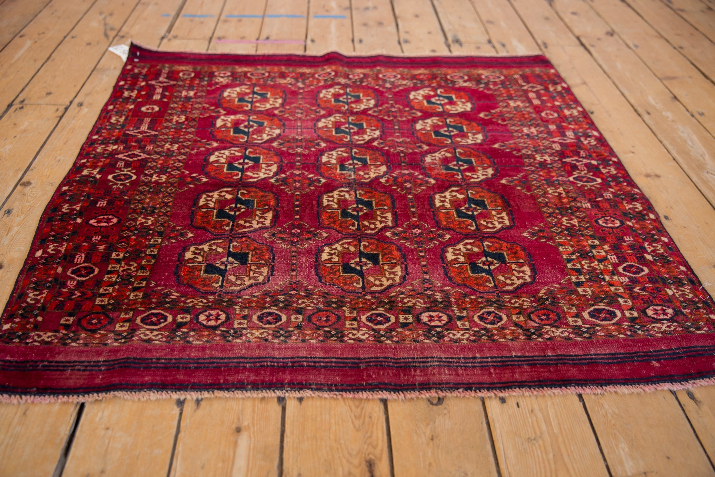 3.5x4 Vintage Turkmen Square Rug by Old New House® - product image 4 for Resin Society