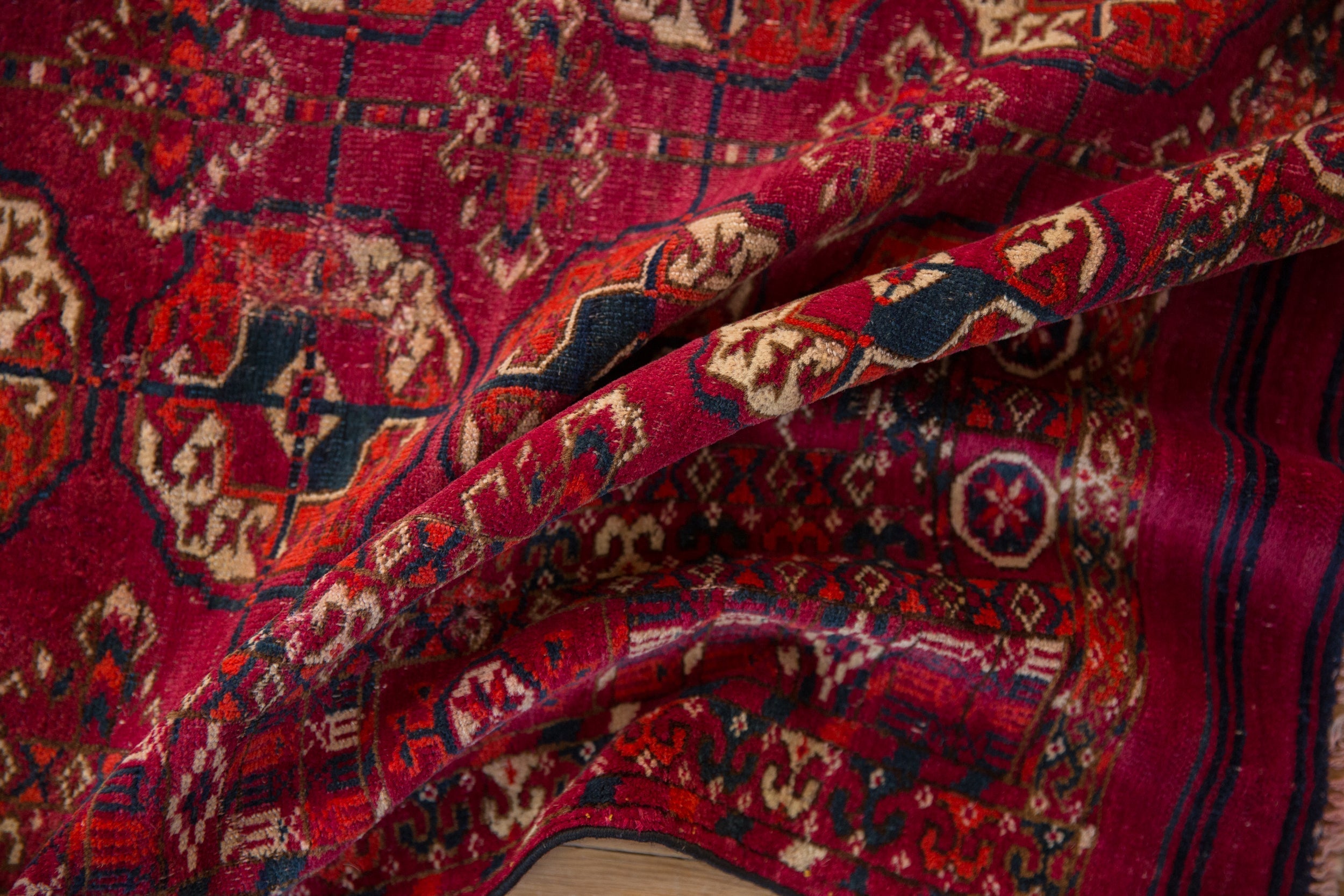 3.5x4 Vintage Turkmen Square Rug by Old New House® - product image 7 for Resin Society