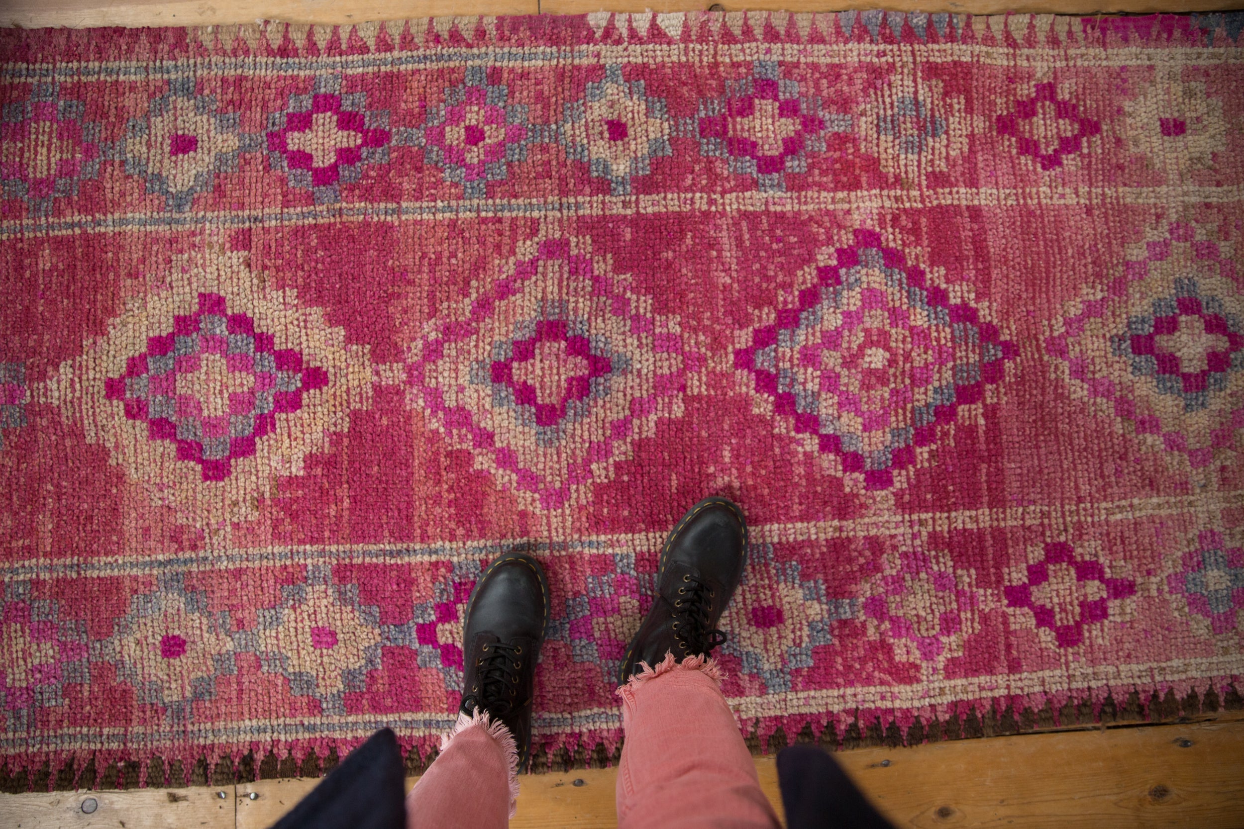 3x10.5 Vintage Distressed Kurd Rug Runner by Old New House® - product image 2 for Resin Society