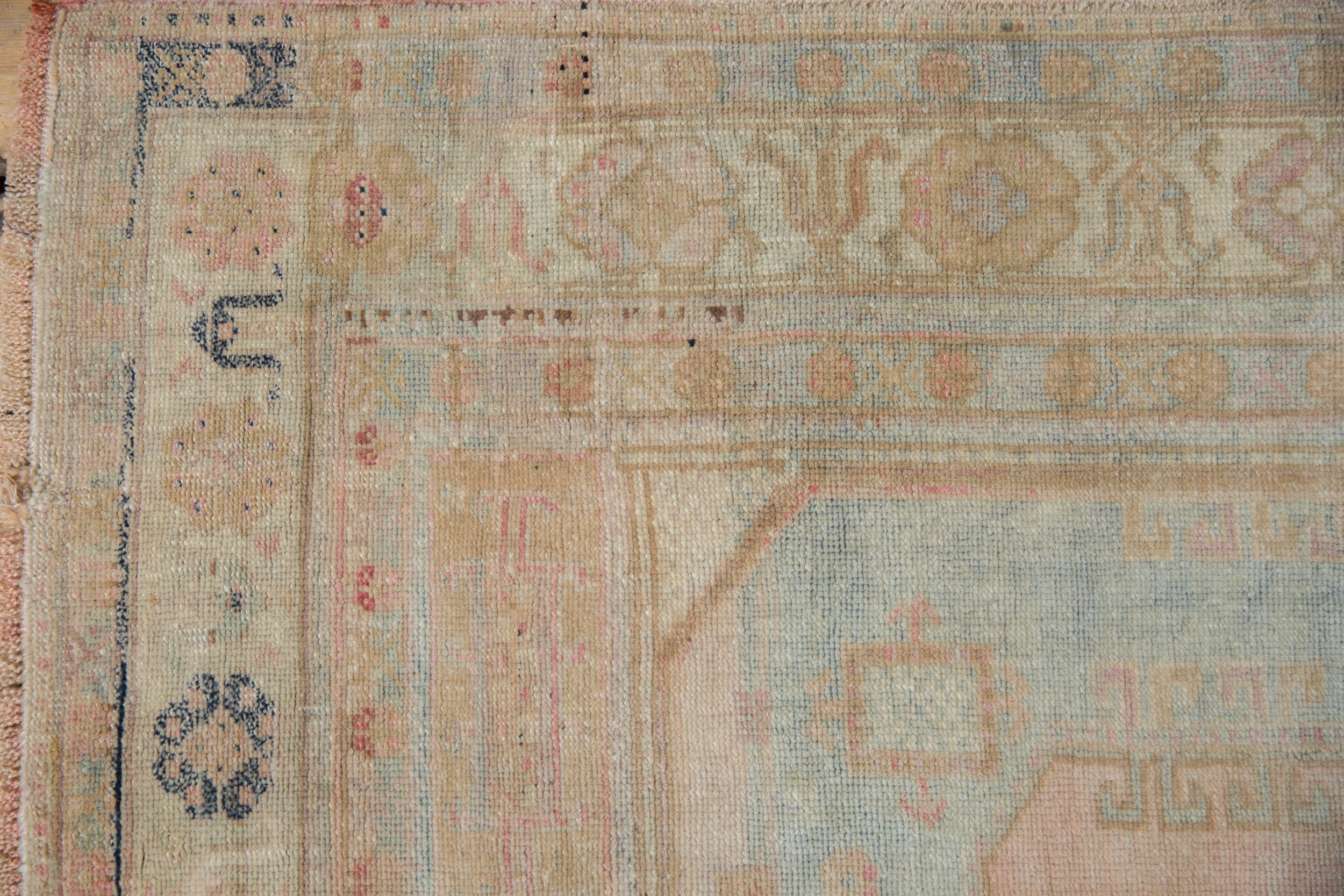 4x8 Vintage Distressed Oushak Rug Runner by Old New House® - product image 3 for Resin Society