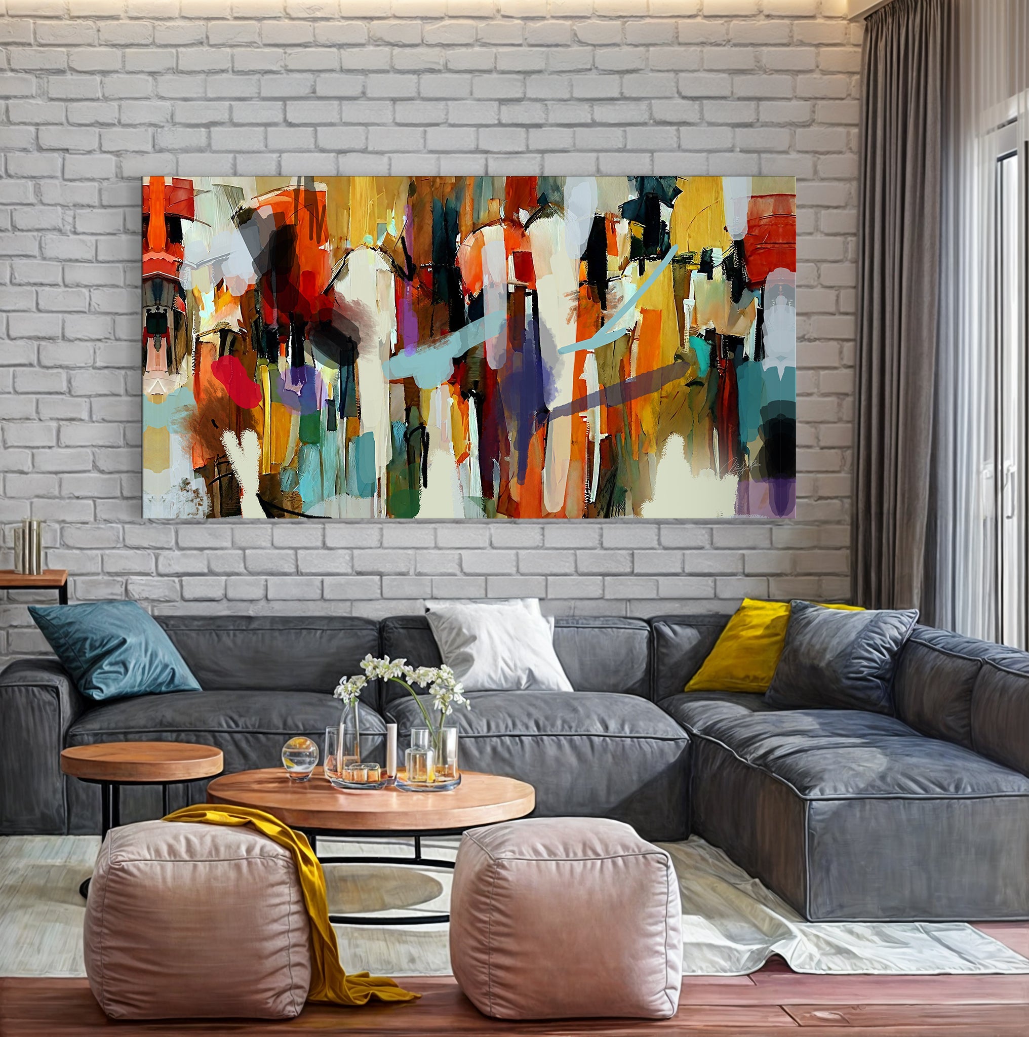 Canvas Print: "Resonant Hues" by Tailored Canvases - main product image for Resin Society