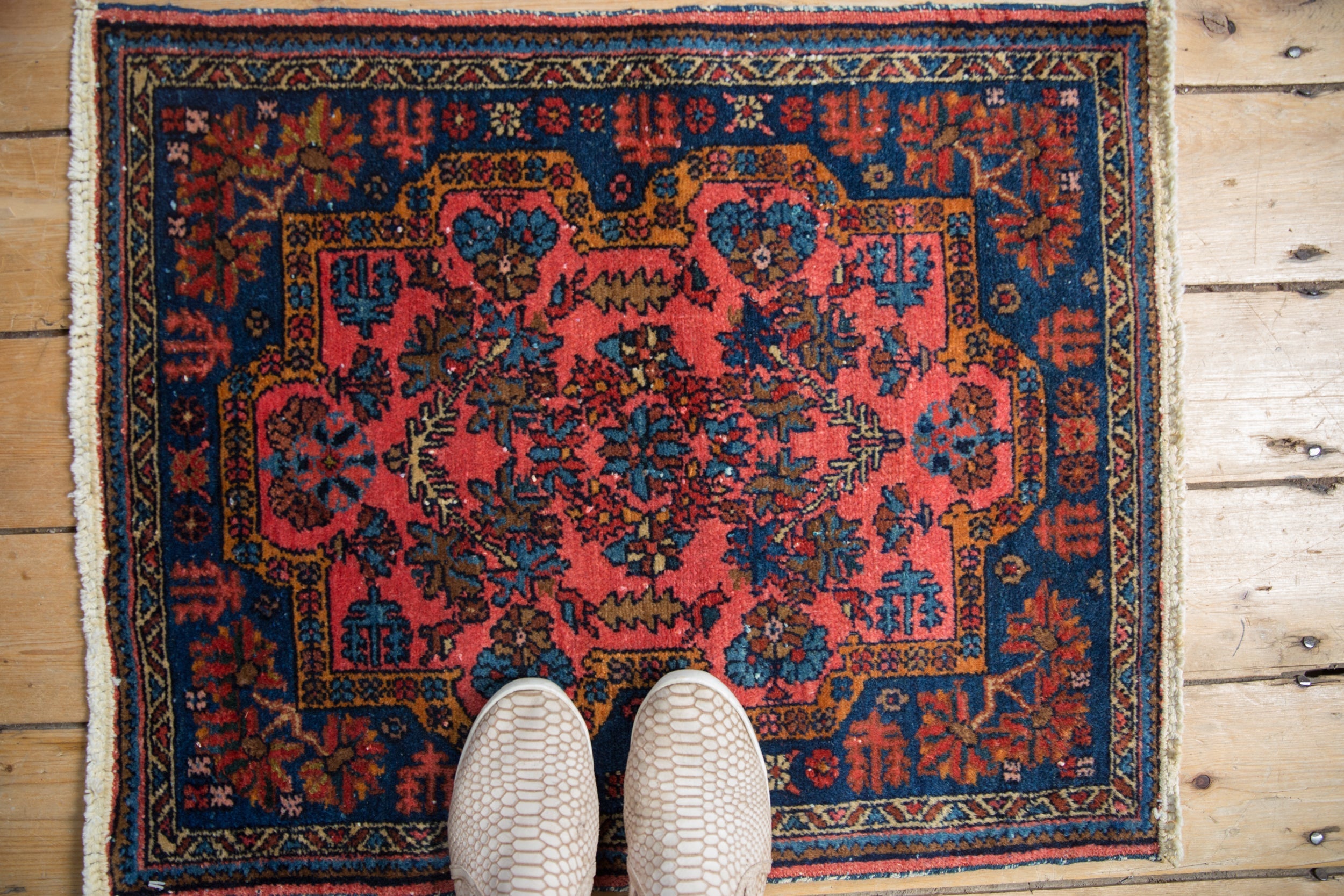 2x2.5 Vintage Fine Mehreban Square Rug Mat by Old New House® - product image 2 for Resin Society