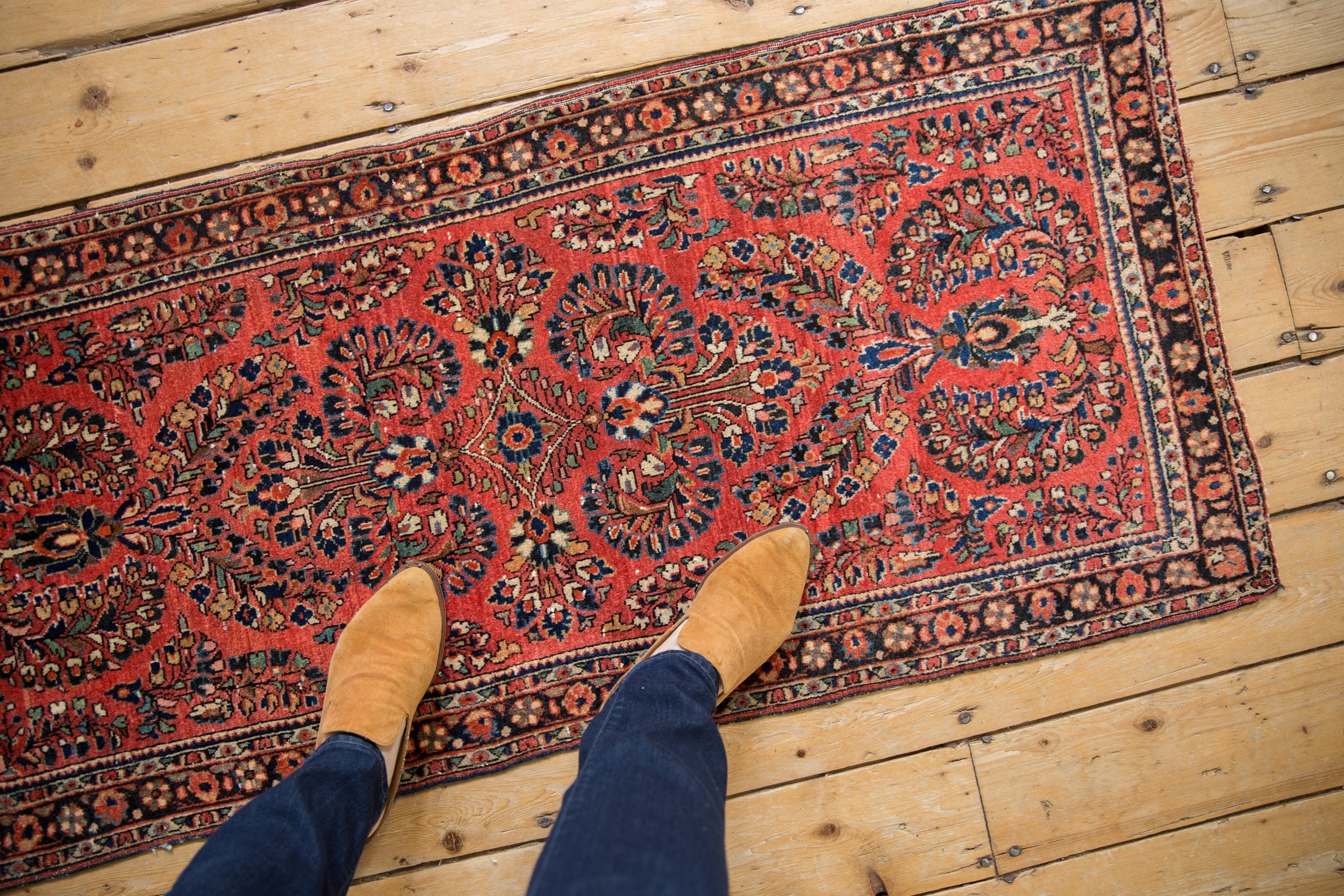 2x4.5 Vintage German Sarouk Rug Runner by Old New House® - product image 2 for Resin Society