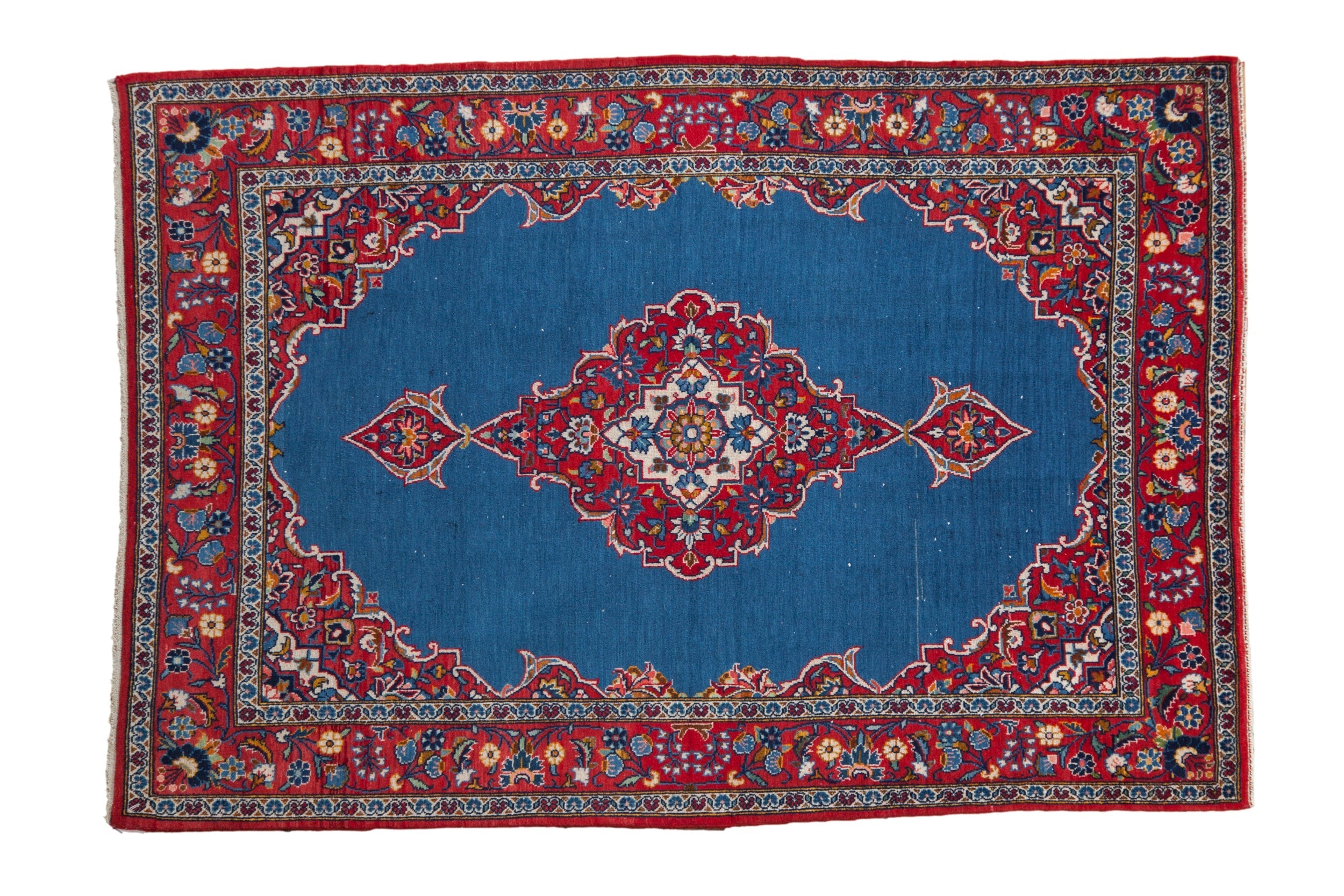 3.5x5.5 Vintage Fine Kashan Rug by Old New House® - main product image for Resin Society