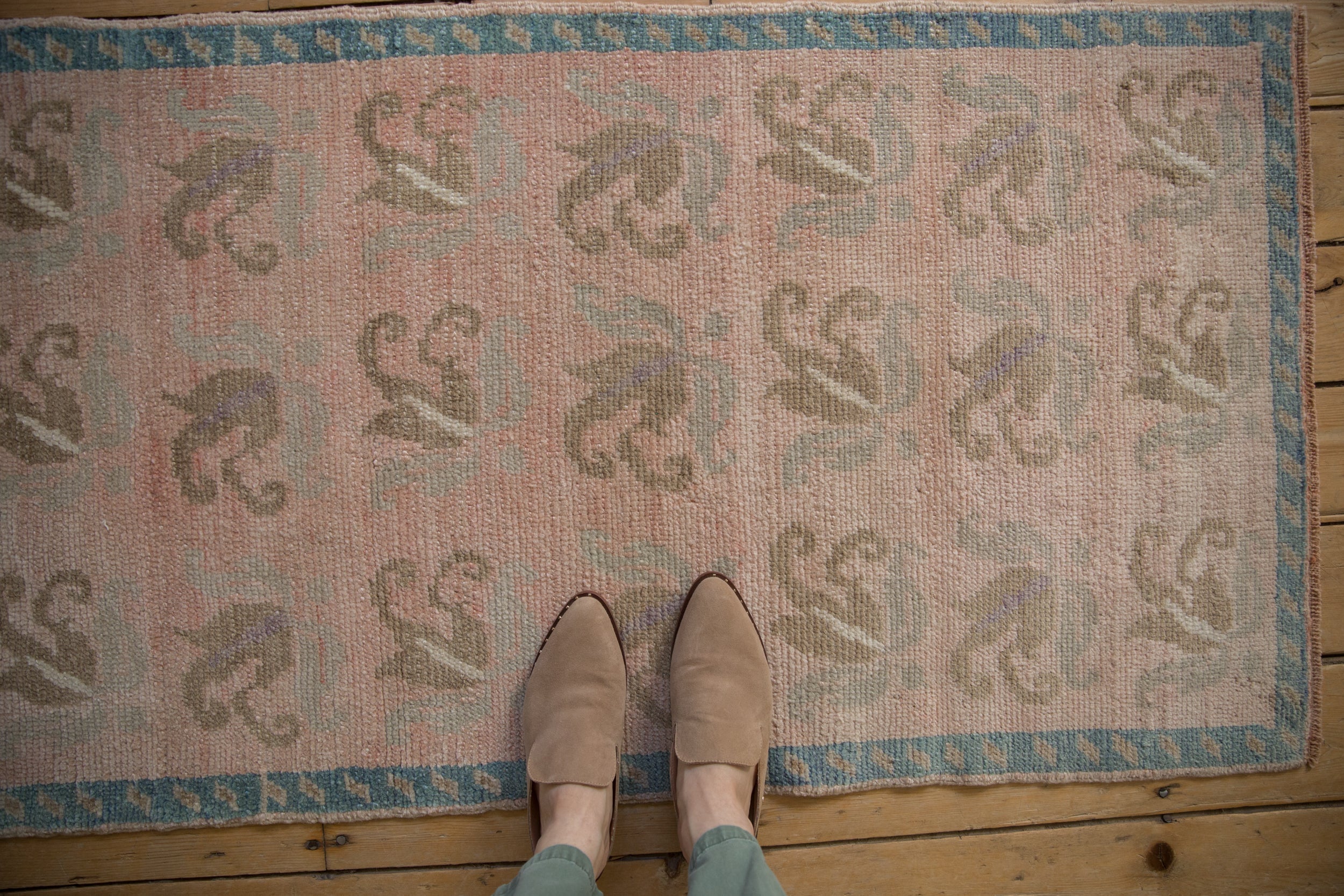 2.5x4.5 Vintage Distressed Oushak Rug by Old New House® - product image 2 for Resin Society