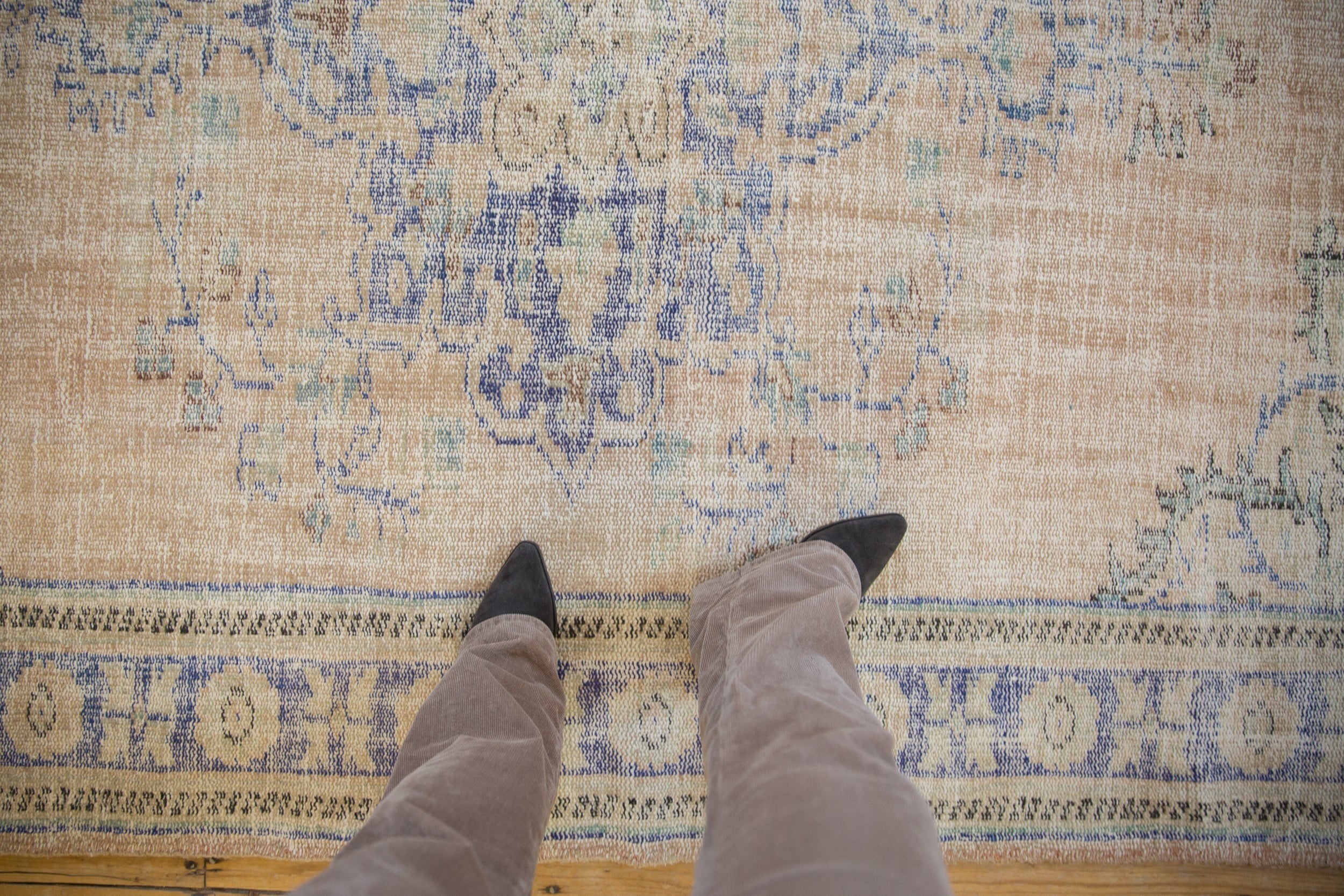 6x9.5 Vintage Distressed Oushak Carpet by Old New House® - product image 2 for Resin Society