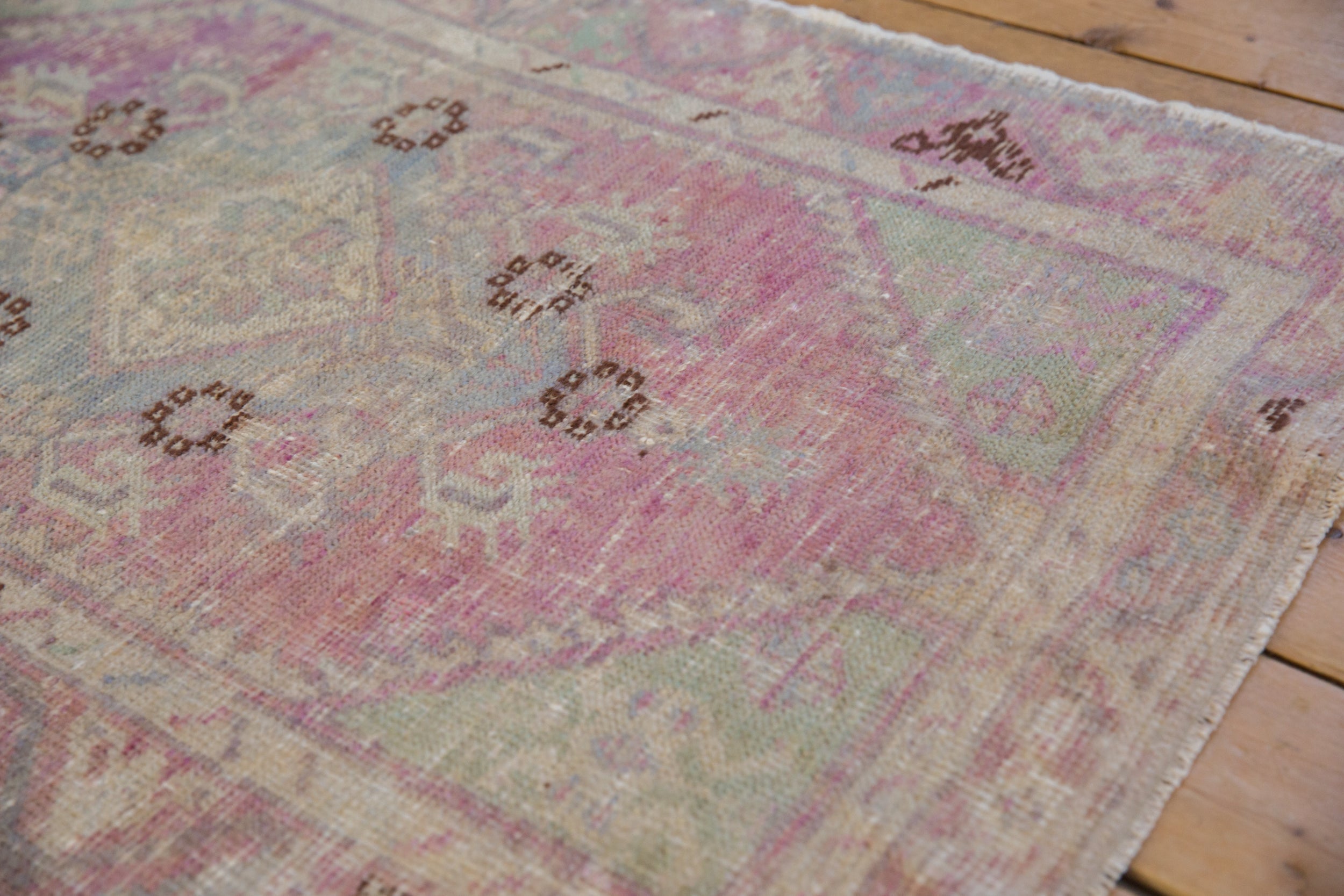 2.5x4 Vintage Distressed Oushak Rug by Old New House® - product image 4 for Resin Society