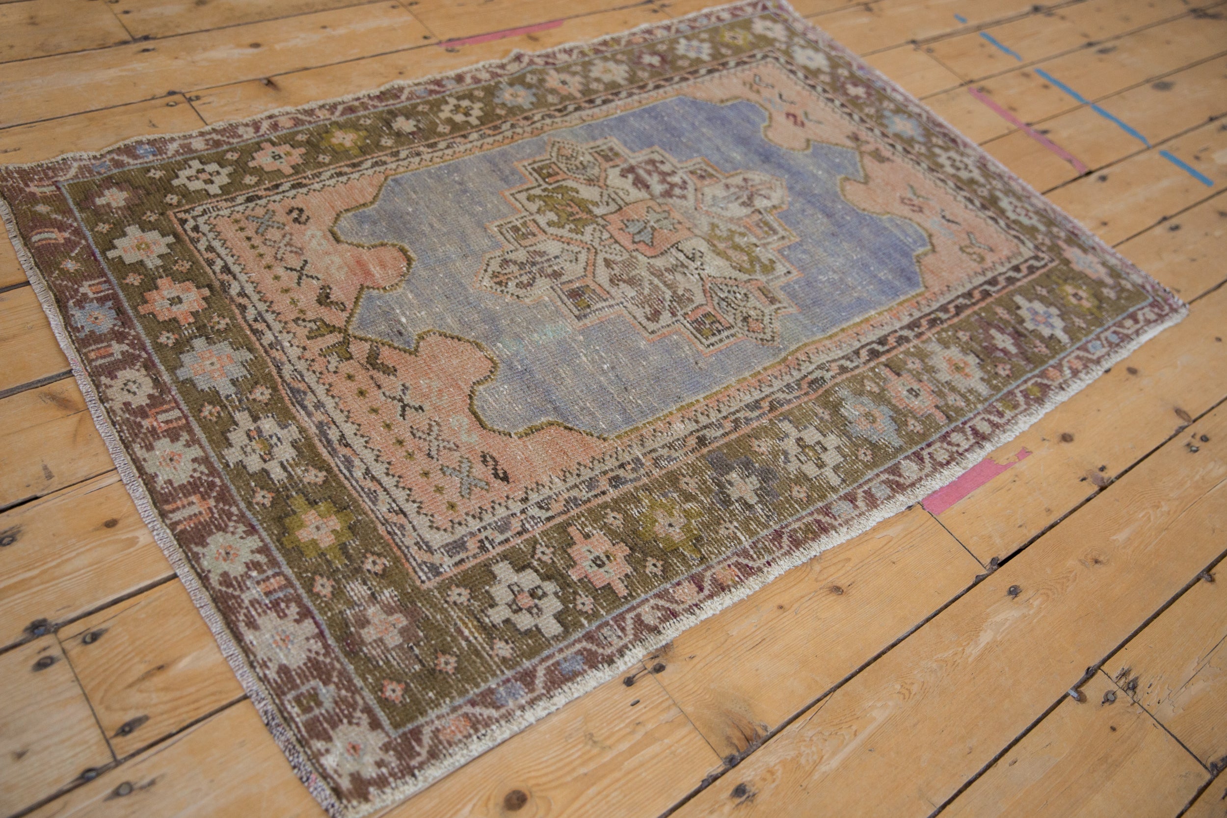 3x4.5 Vintage Distressed Oushak Rug by Old New House® - product image 6 for Resin Society