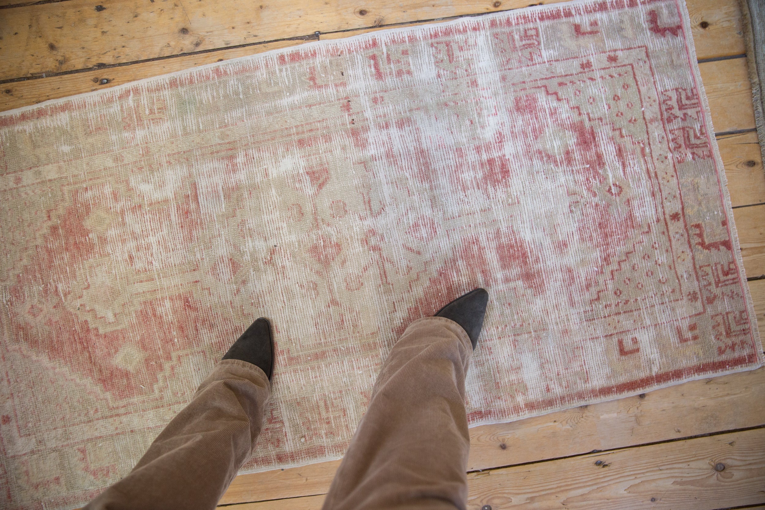 2.5x5 Vintage Distressed Oushak Rug Runner by Old New House® - product image 2 for Resin Society