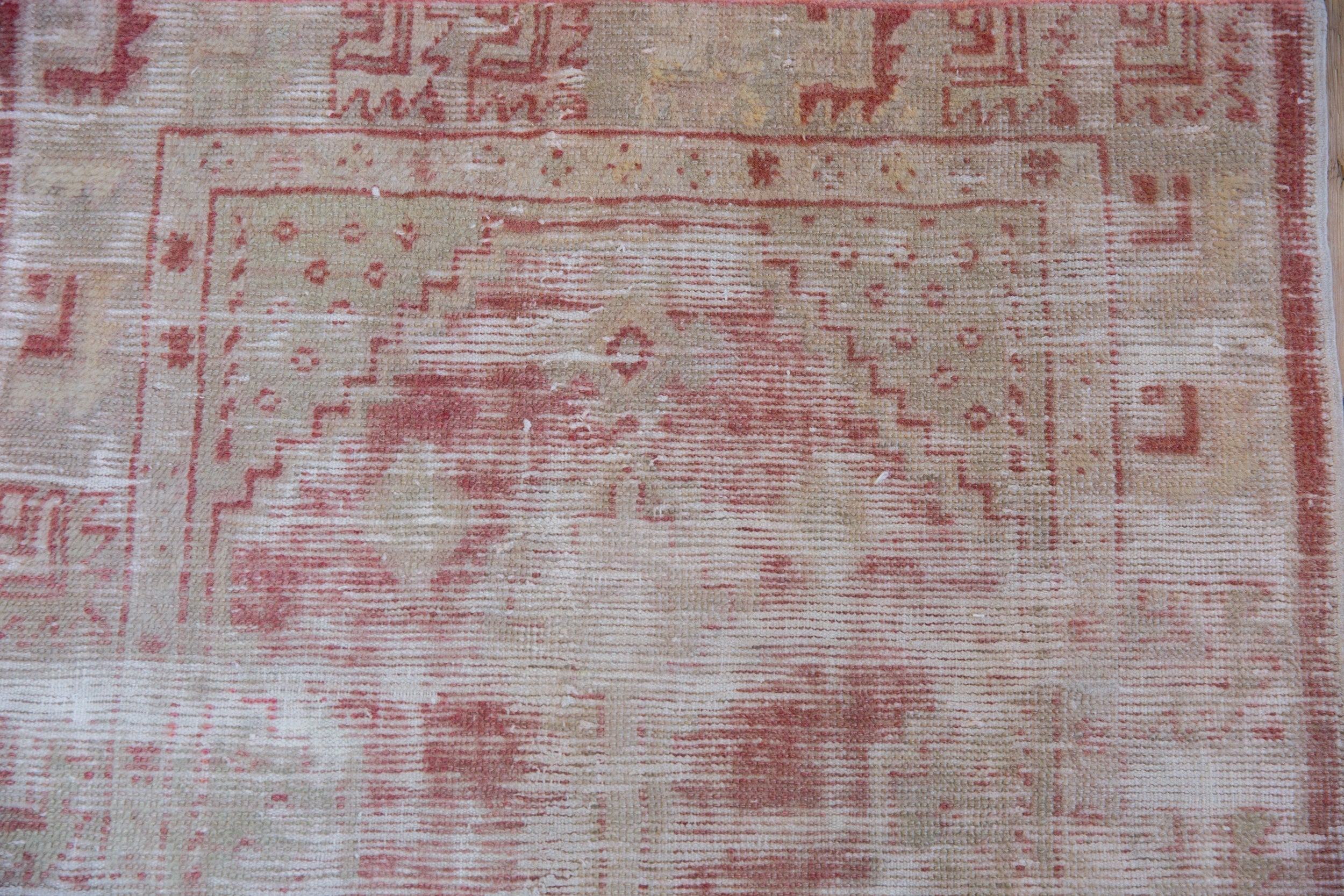 2.5x5 Vintage Distressed Oushak Rug Runner by Old New House® - product image 3 for Resin Society