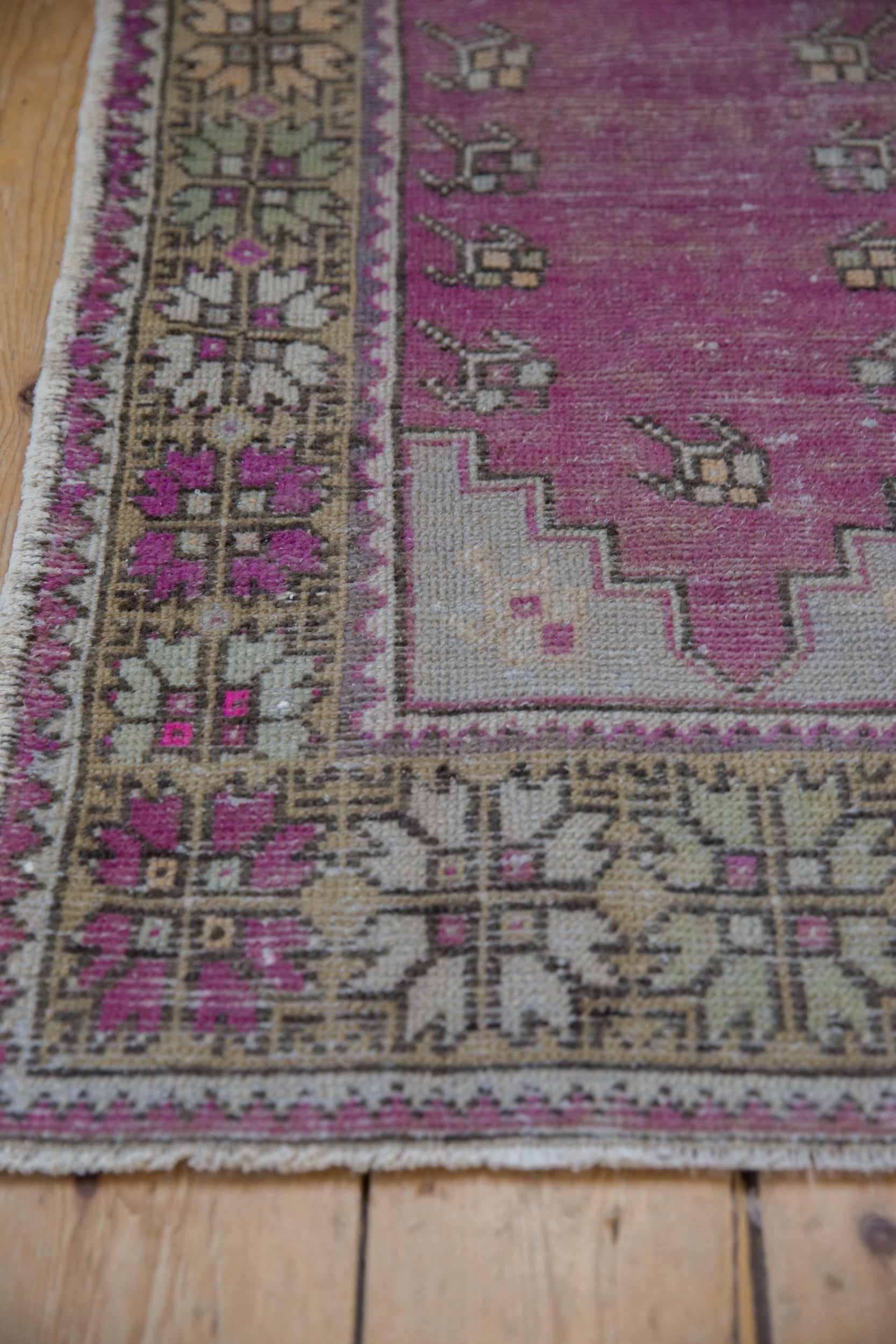 2x4 Vintage Distressed Oushak Rug Runner