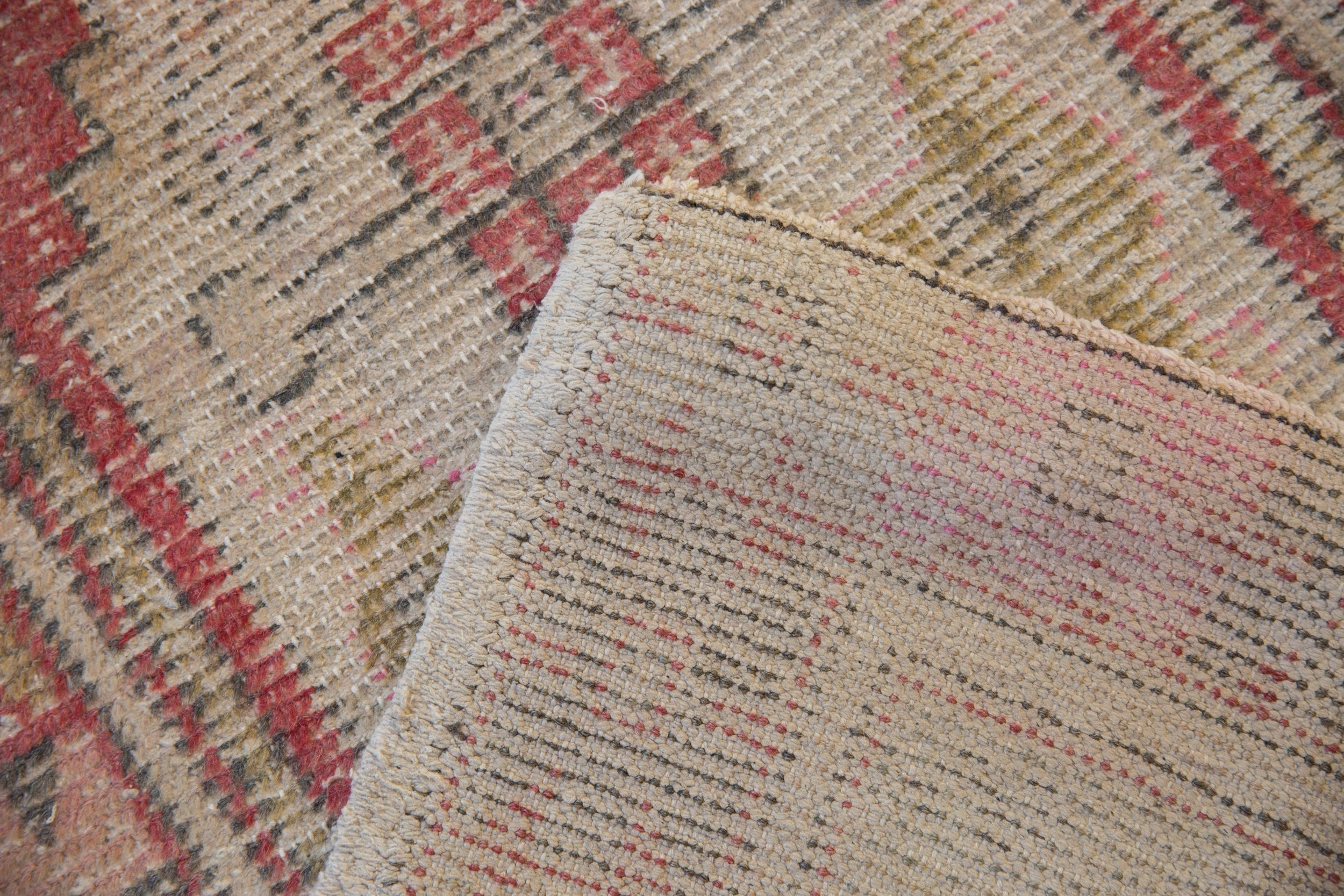 2.5x4 Vintage Distressed Oushak Rug by Old New House® - product image 6 for Resin Society