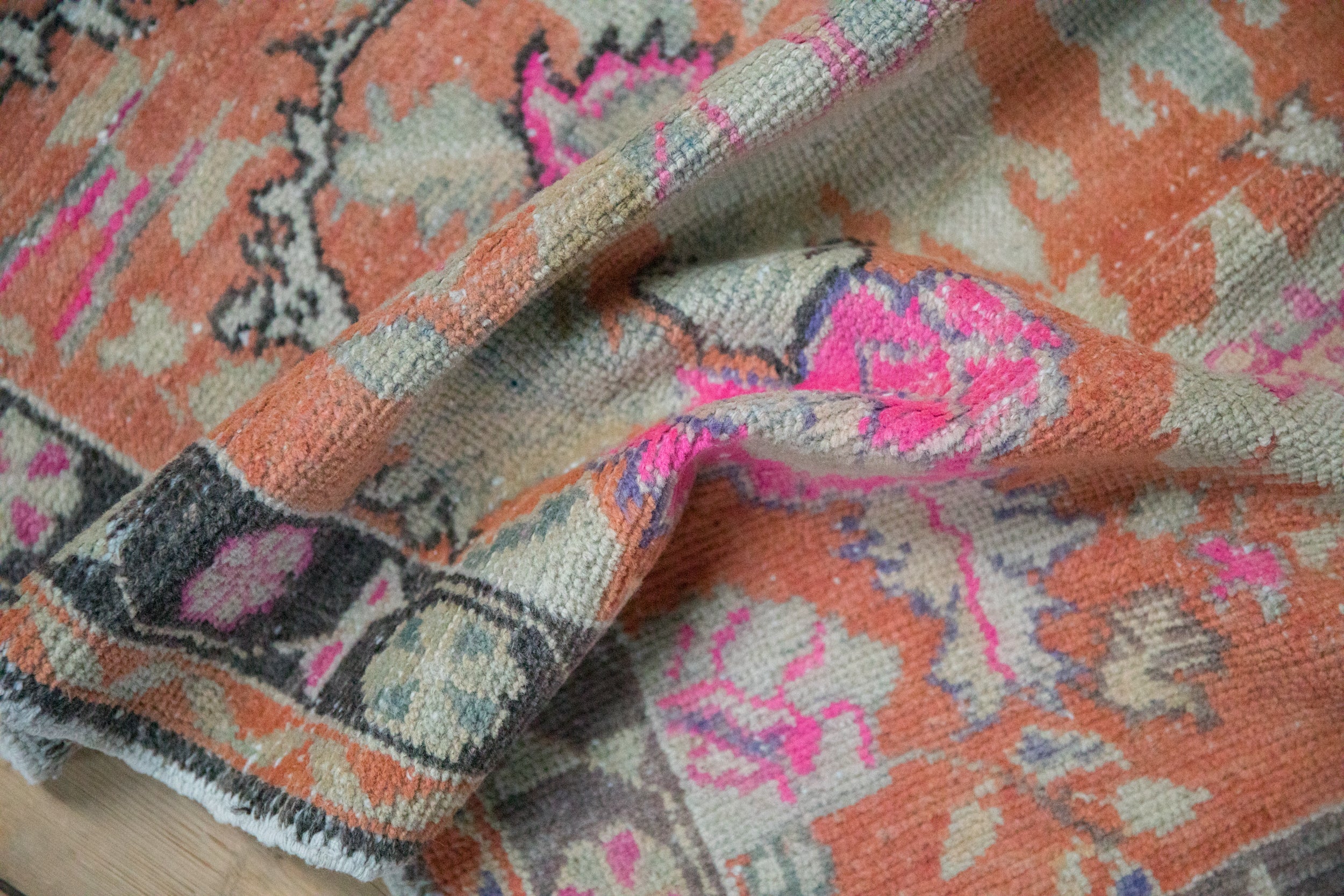 3x5.5 Vintage Distressed Oushak Rug by Old New House® - product image 7 for Resin Society