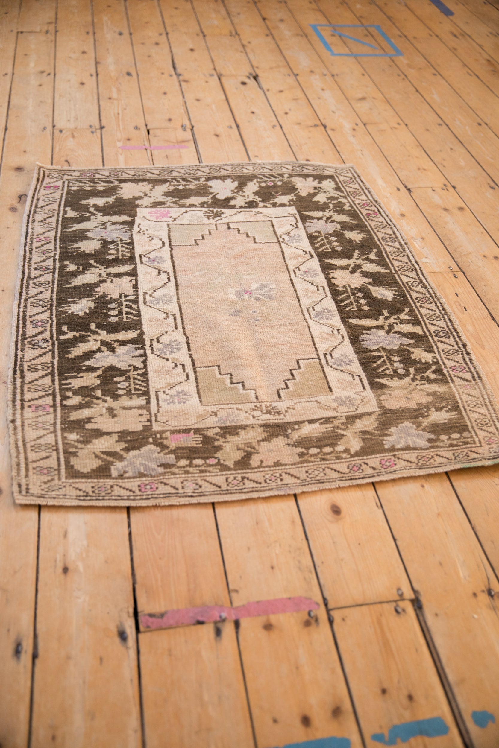 3x4 Vintage Distressed Oushak Square Rug by Old New House® - product image 6 for Resin Society