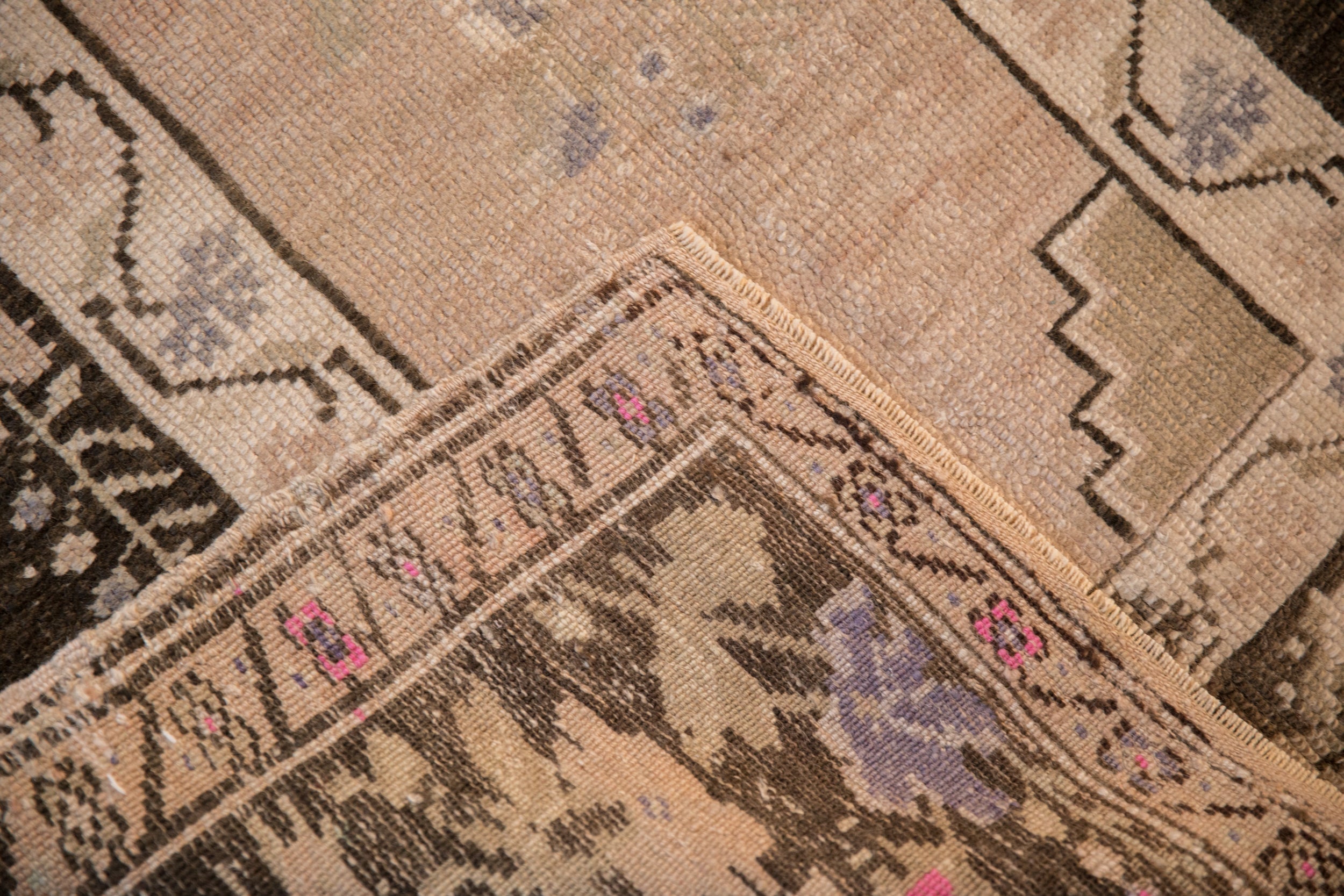 3x4 Vintage Distressed Oushak Square Rug by Old New House® - product image 9 for Resin Society