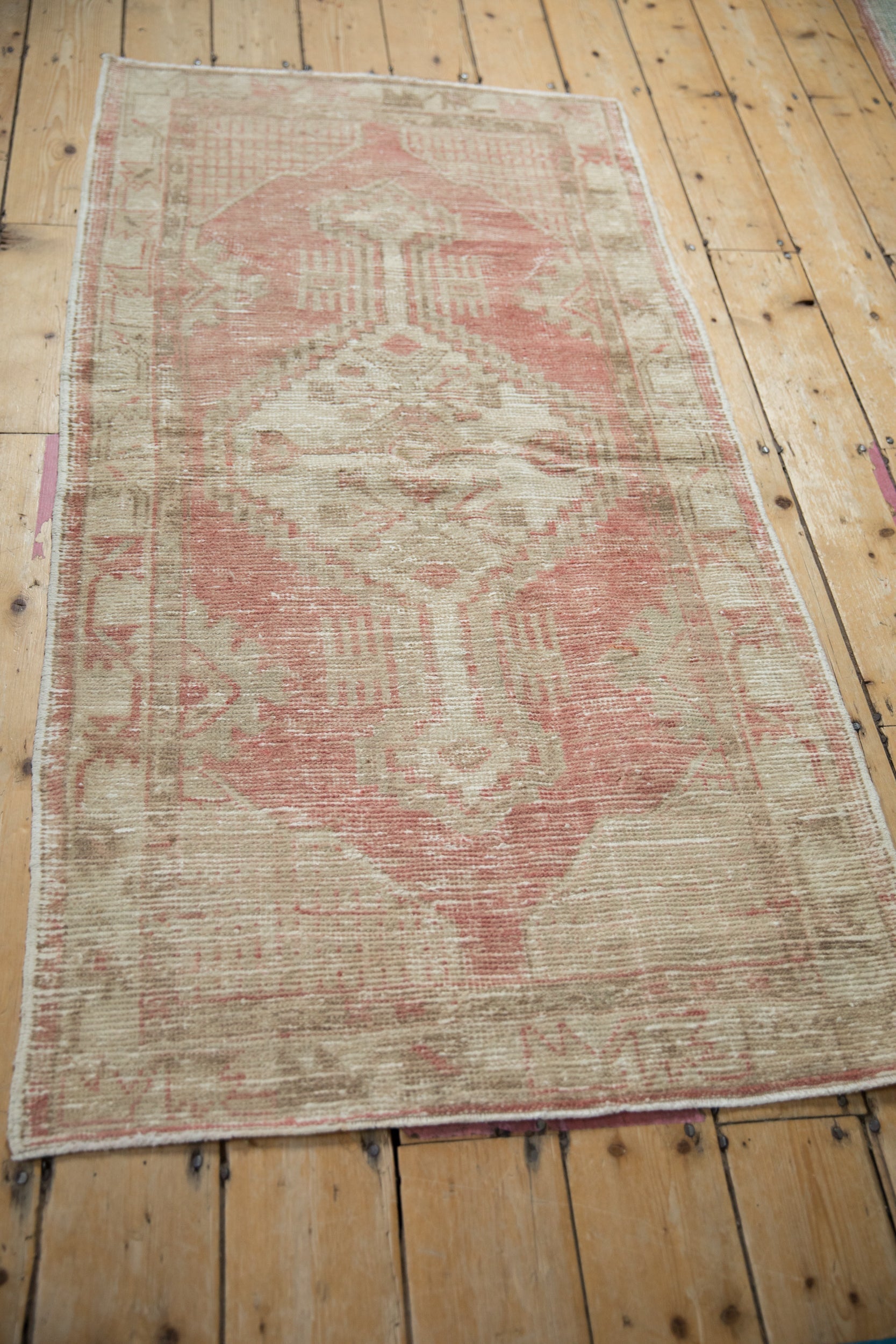 2.5x5.5 Vintage Distressed Oushak Rug Runner by Old New House® - product image 6 for Resin Society