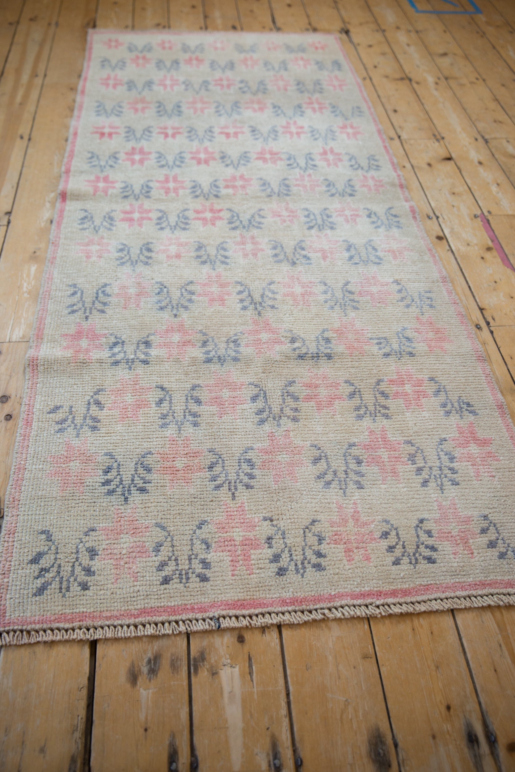 3x7.5 Vintage Distressed Oushak Rug Runner by Old New House® - product image 6 for Resin Society