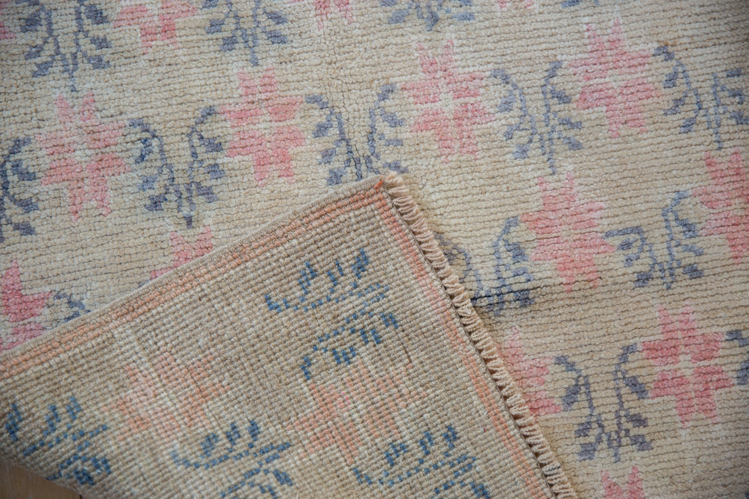 3x7.5 Vintage Distressed Oushak Rug Runner by Old New House® - product image 9 for Resin Society