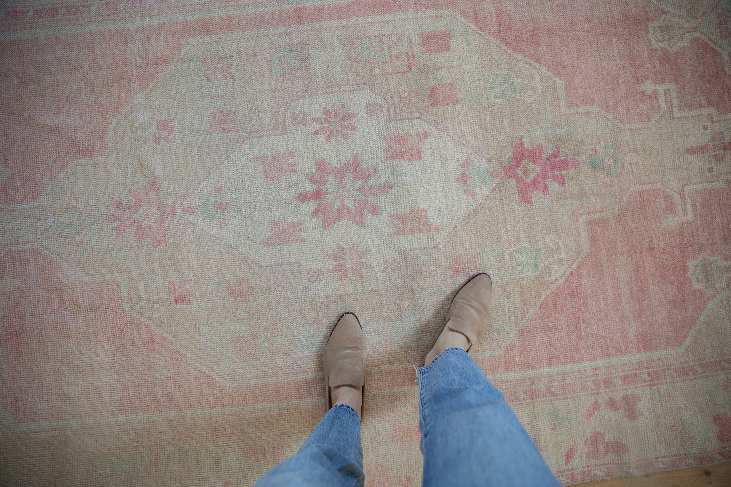 5x12 Vintage Distressed Oushak Rug Runner by Old New House® - product image 2 for Resin Society