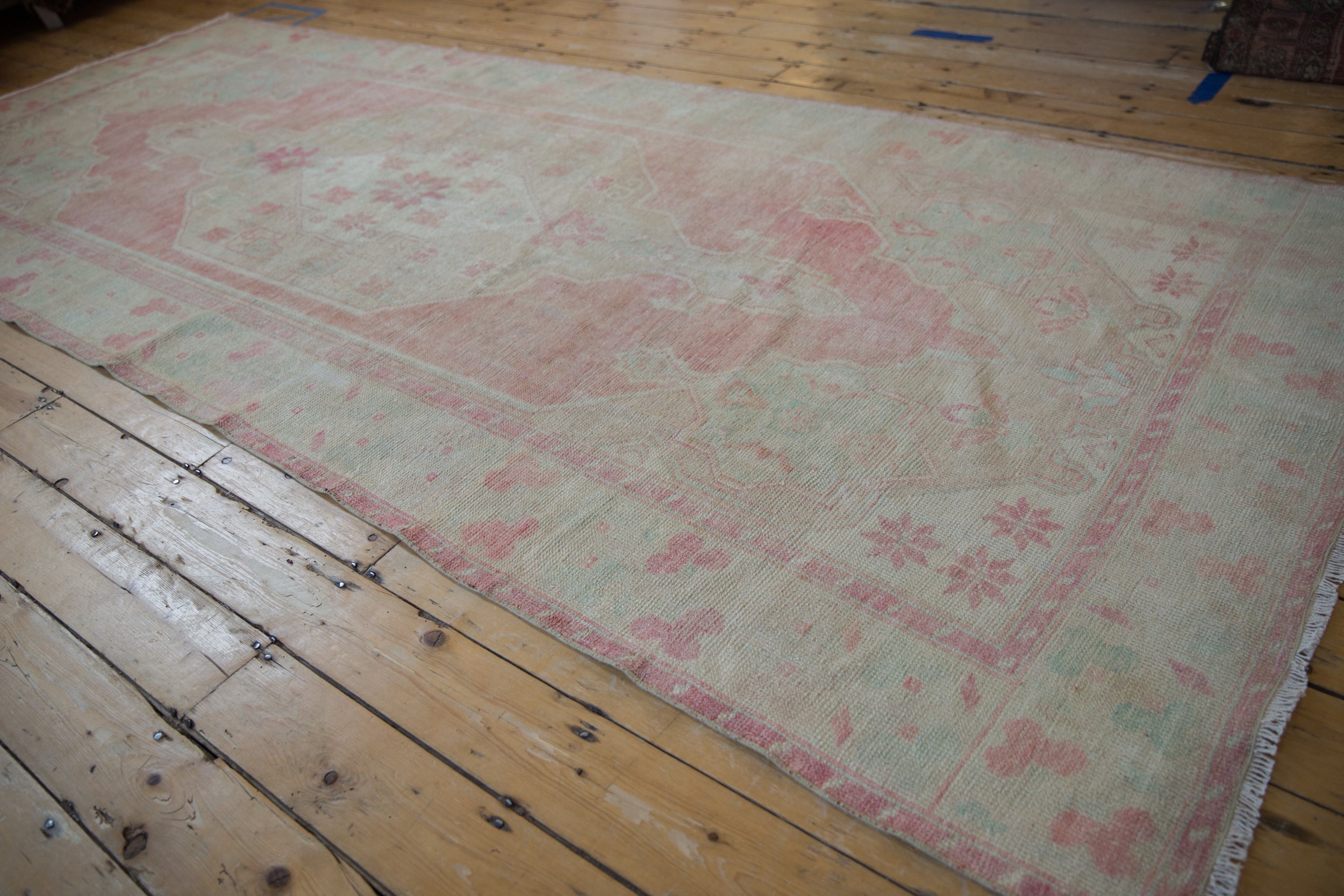 5x12 Vintage Distressed Oushak Rug Runner by Old New House® - product image 7 for Resin Society