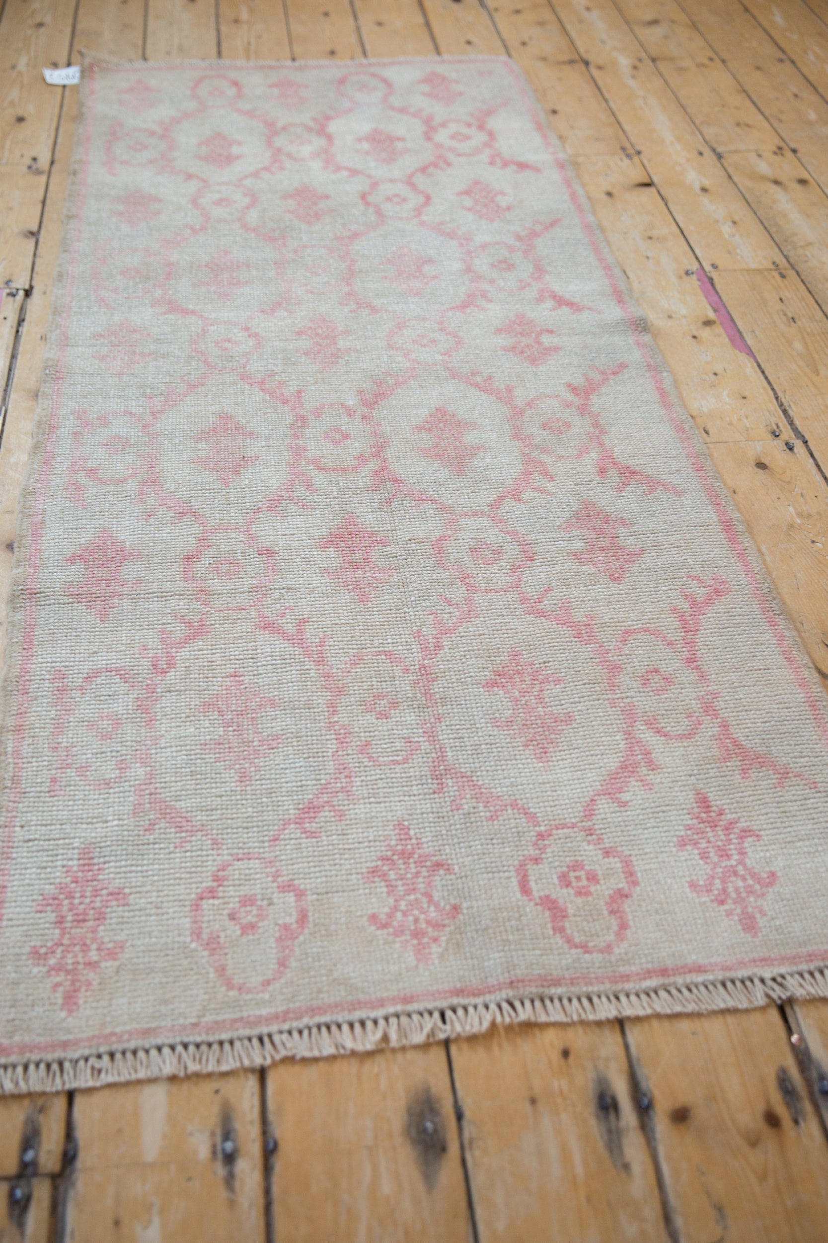2.5x6.5 Vintage Distressed Oushak Rug Runner by Old New House® - product image 5 for Resin Society