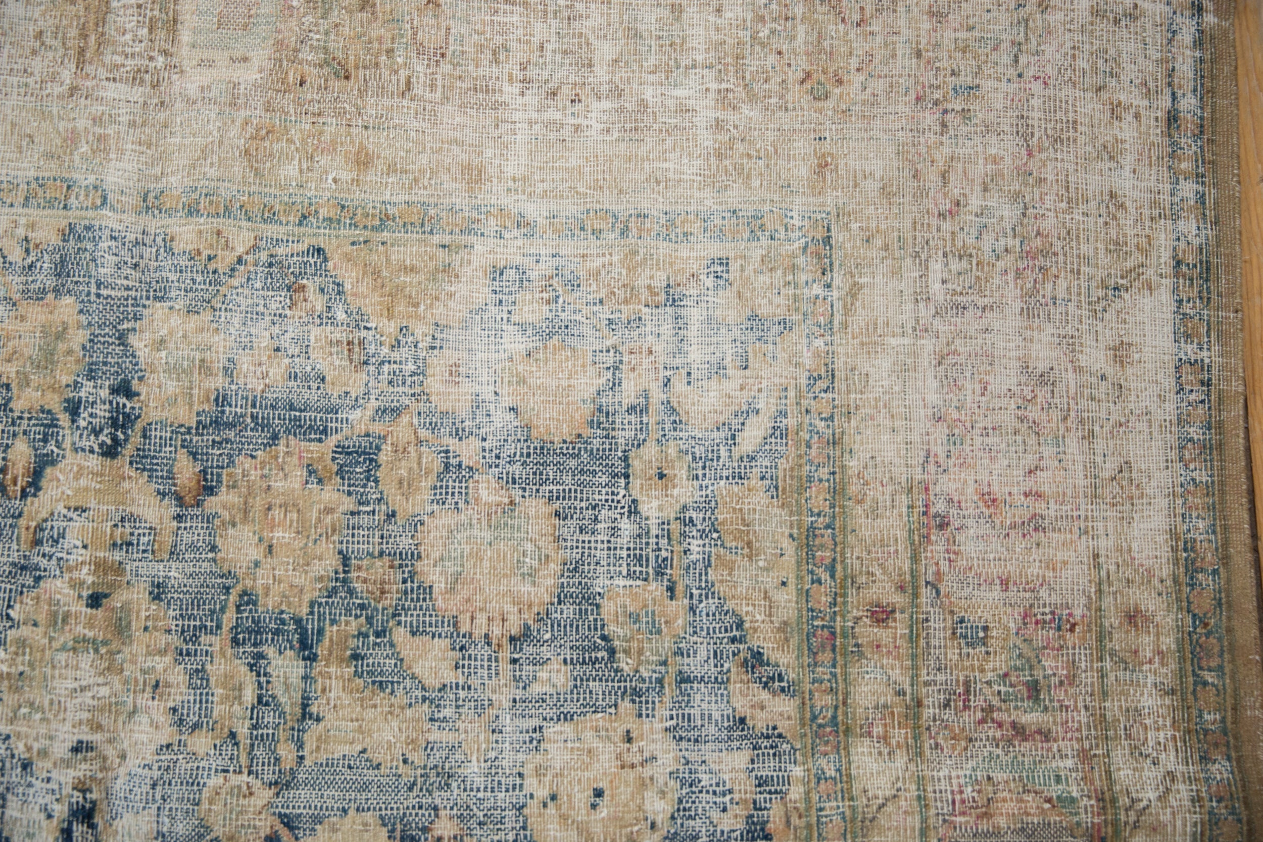 RESERVED 6.5x10.5 Vintage Distressed Meshed Carpet