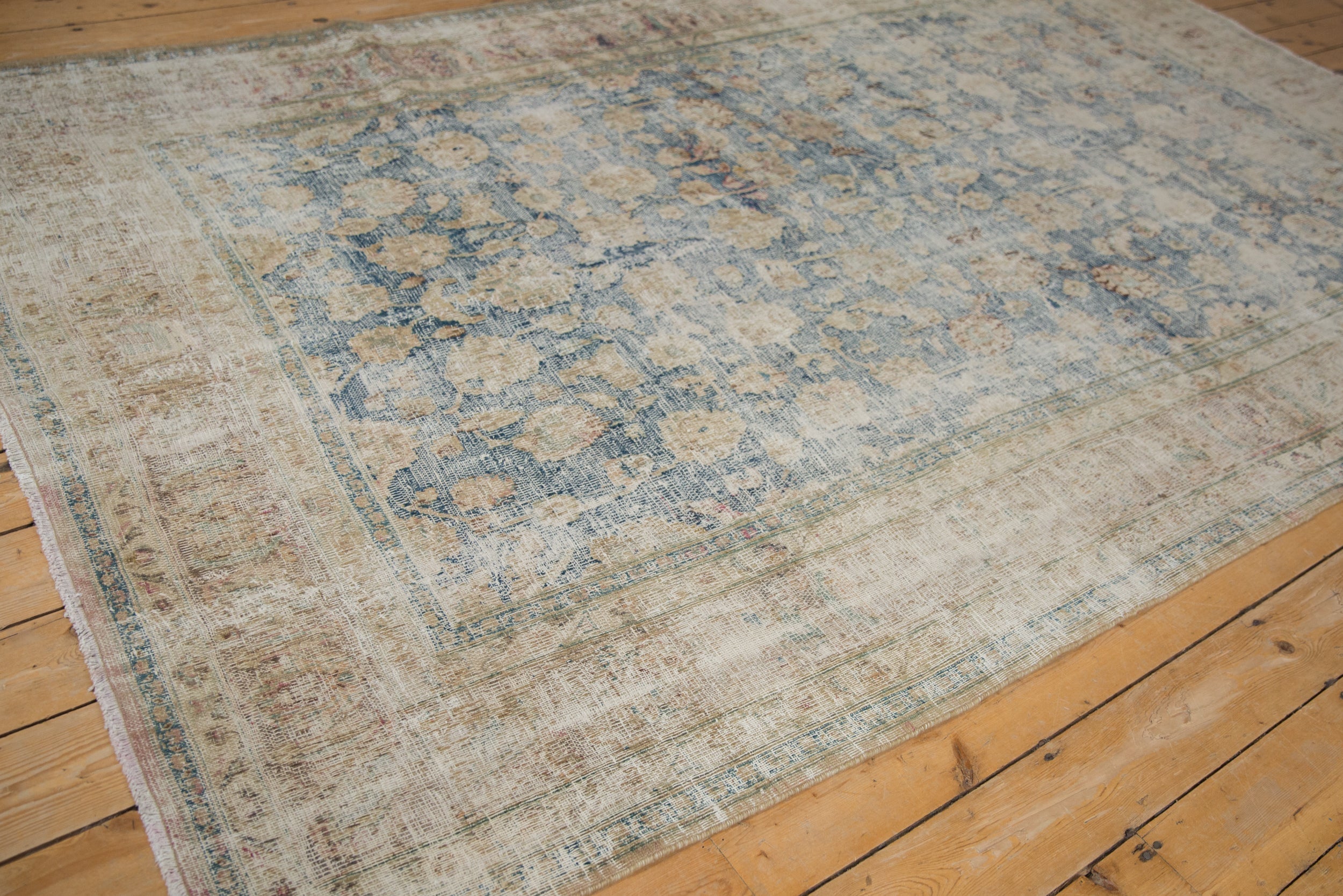 RESERVED 6.5x10.5 Vintage Distressed Meshed Carpet