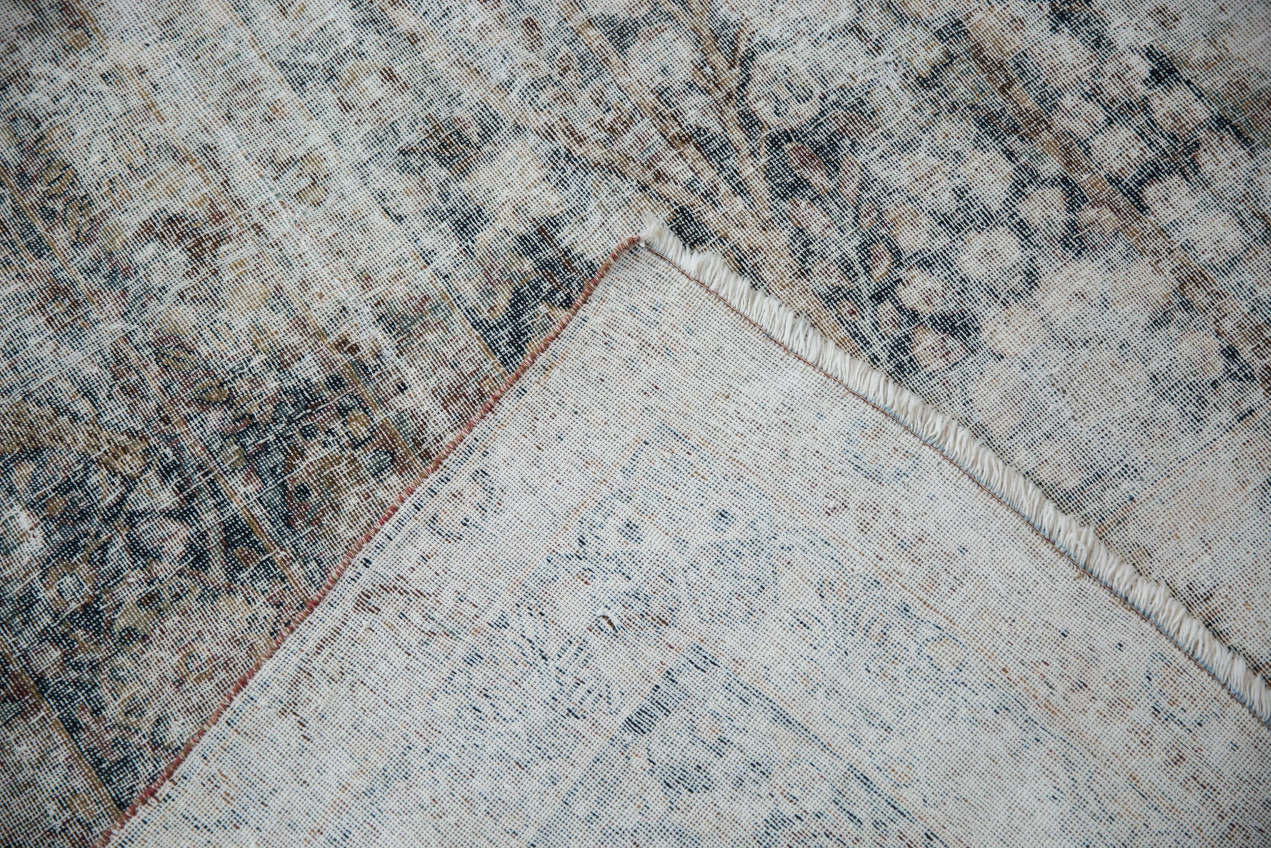 RESERVED 6.5x10.5 Vintage Distressed Meshed Carpet