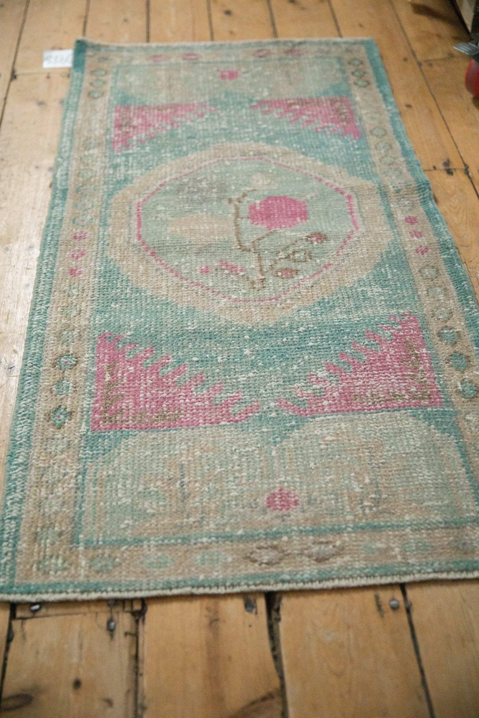2x4.5 Vintage Distressed Oushak Rug Runner