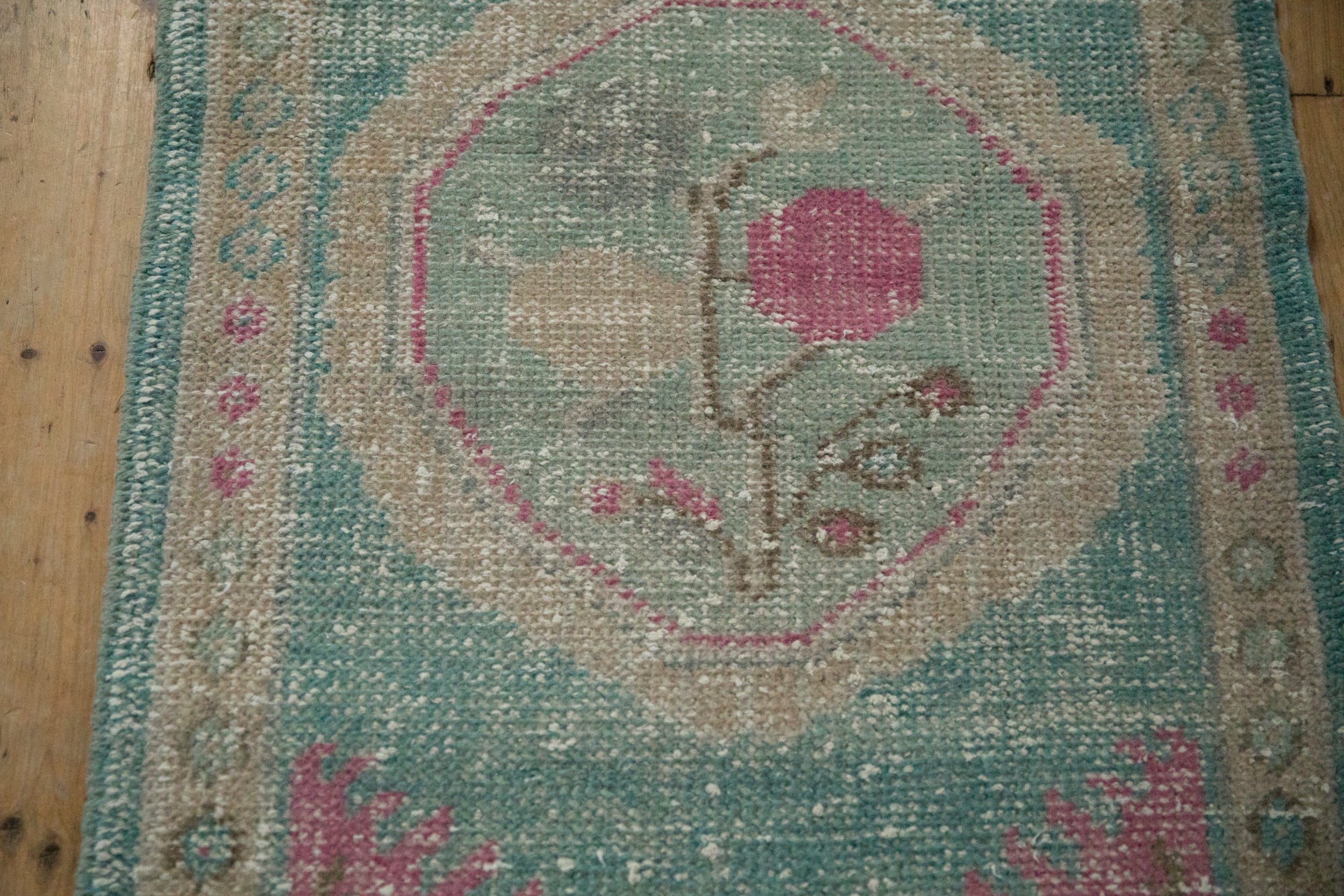 2x4.5 Vintage Distressed Oushak Rug Runner