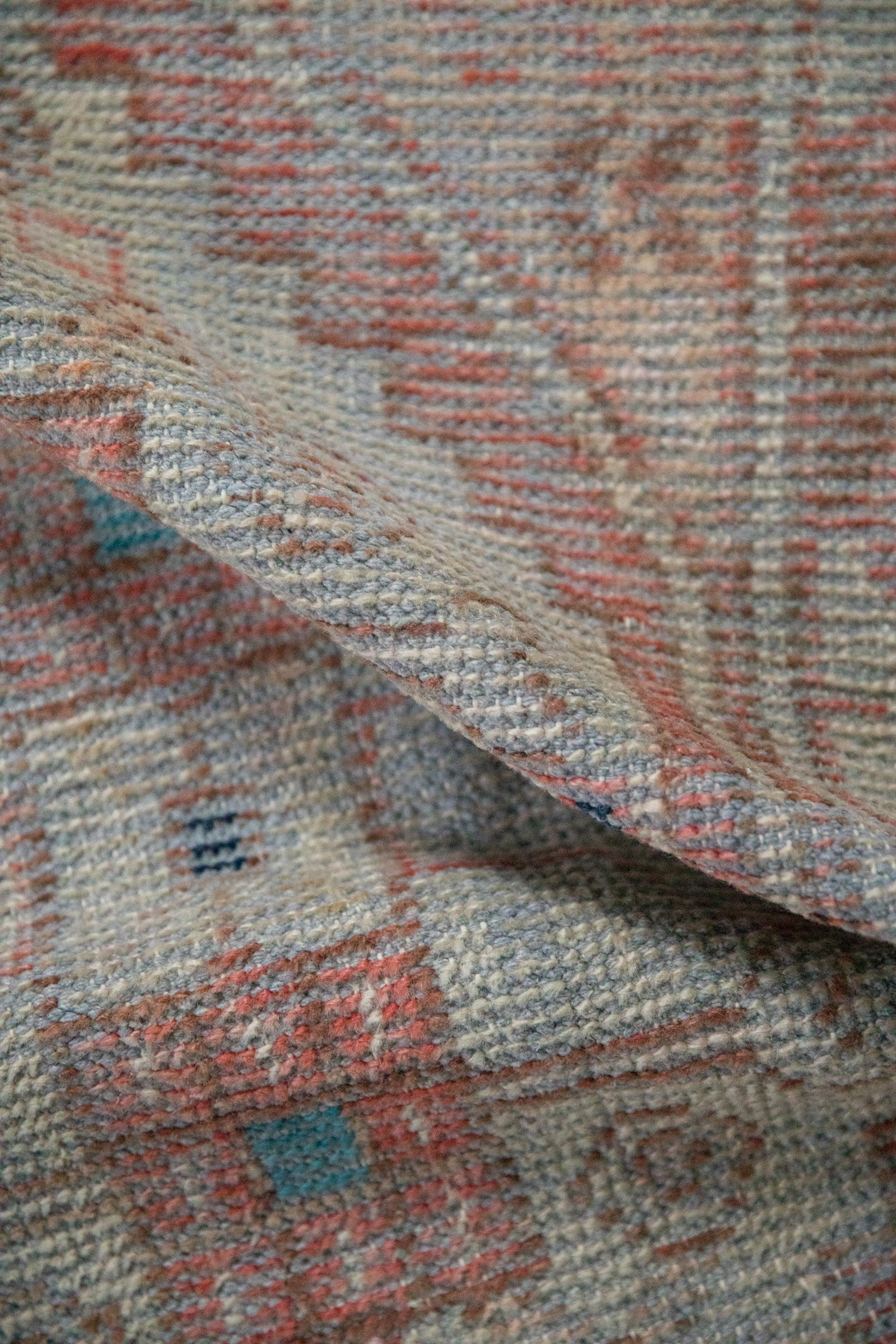 2.5x3.5 Vintage Distressed Oushak Rug
