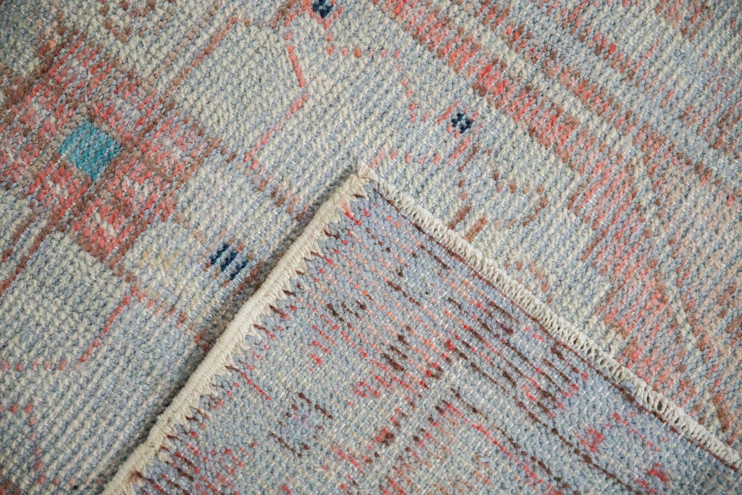 2.5x3.5 Vintage Distressed Oushak Rug