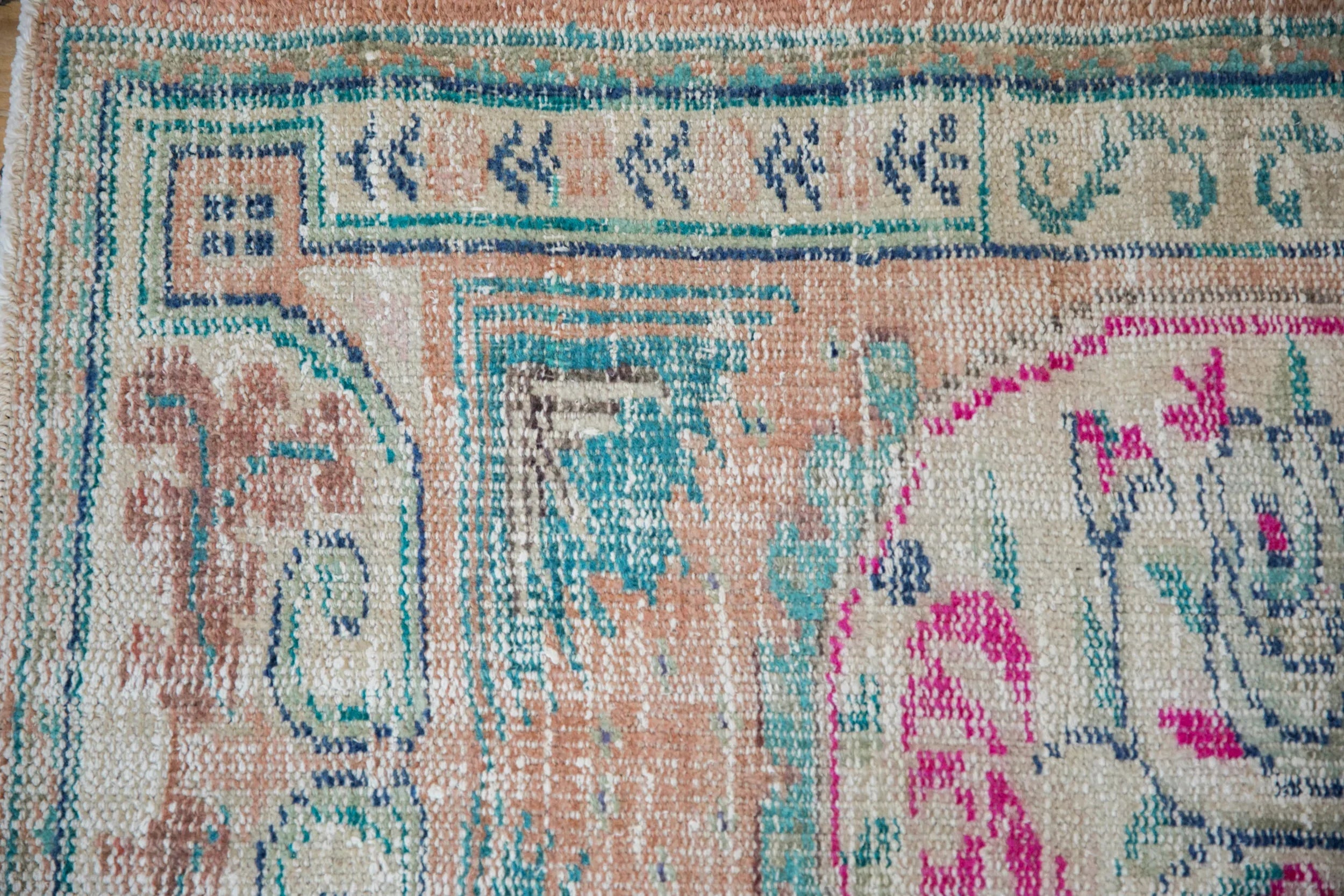 2.5x3.5 Vintage Distressed Oushak Rug