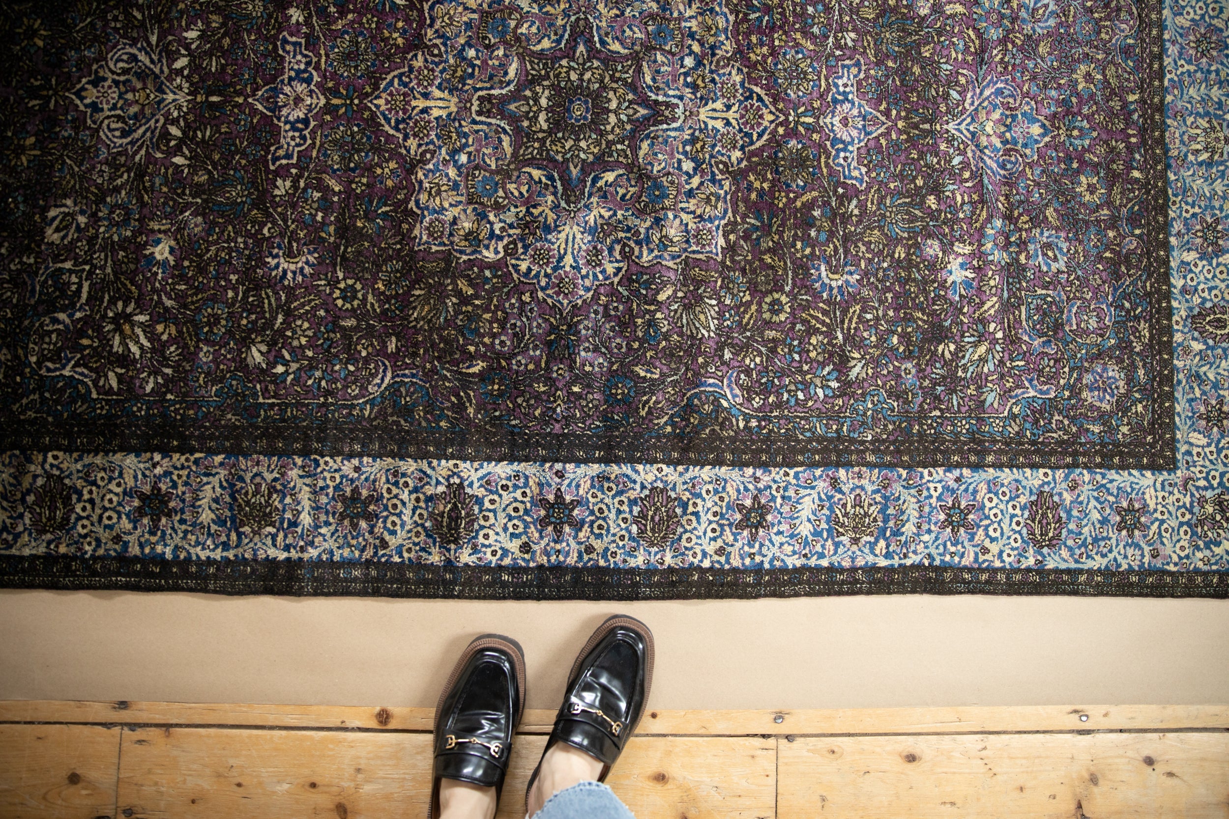 4x7 Antique Silk Kashan Rug by Old New House® - product image 2 for Resin Society