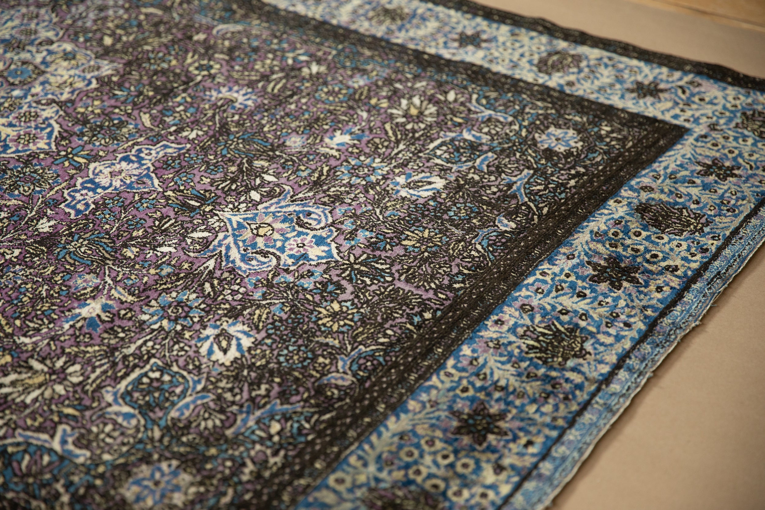 4x7 Antique Silk Kashan Rug by Old New House® - product image 5 for Resin Society