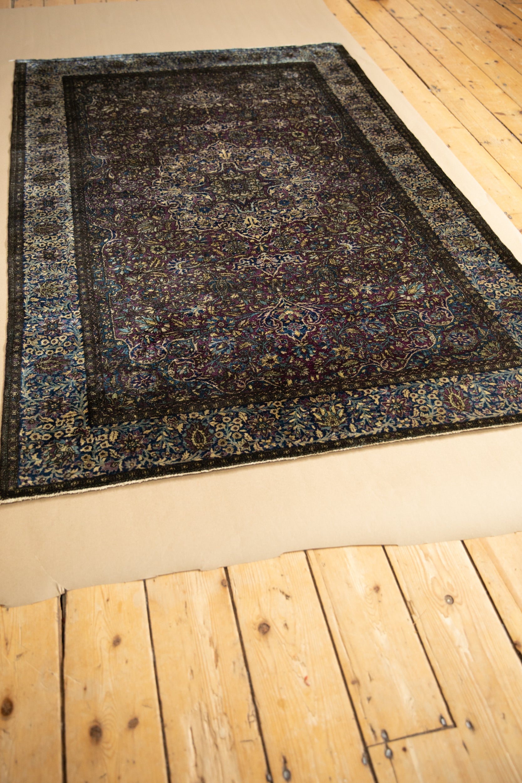 4x7 Antique Silk Kashan Rug by Old New House® - product image 7 for Resin Society