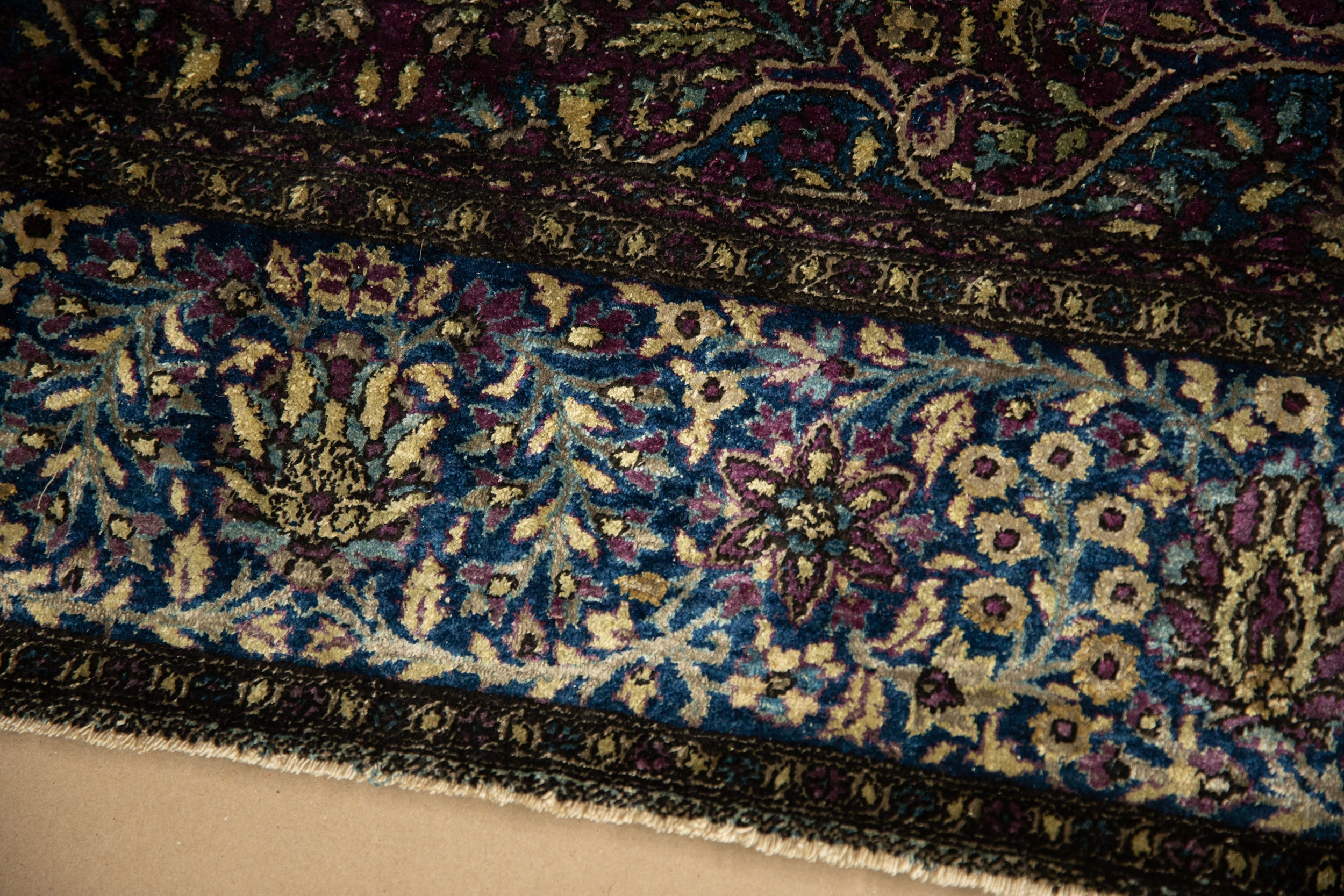 4x7 Antique Silk Kashan Rug by Old New House® - product image 10 for Resin Society