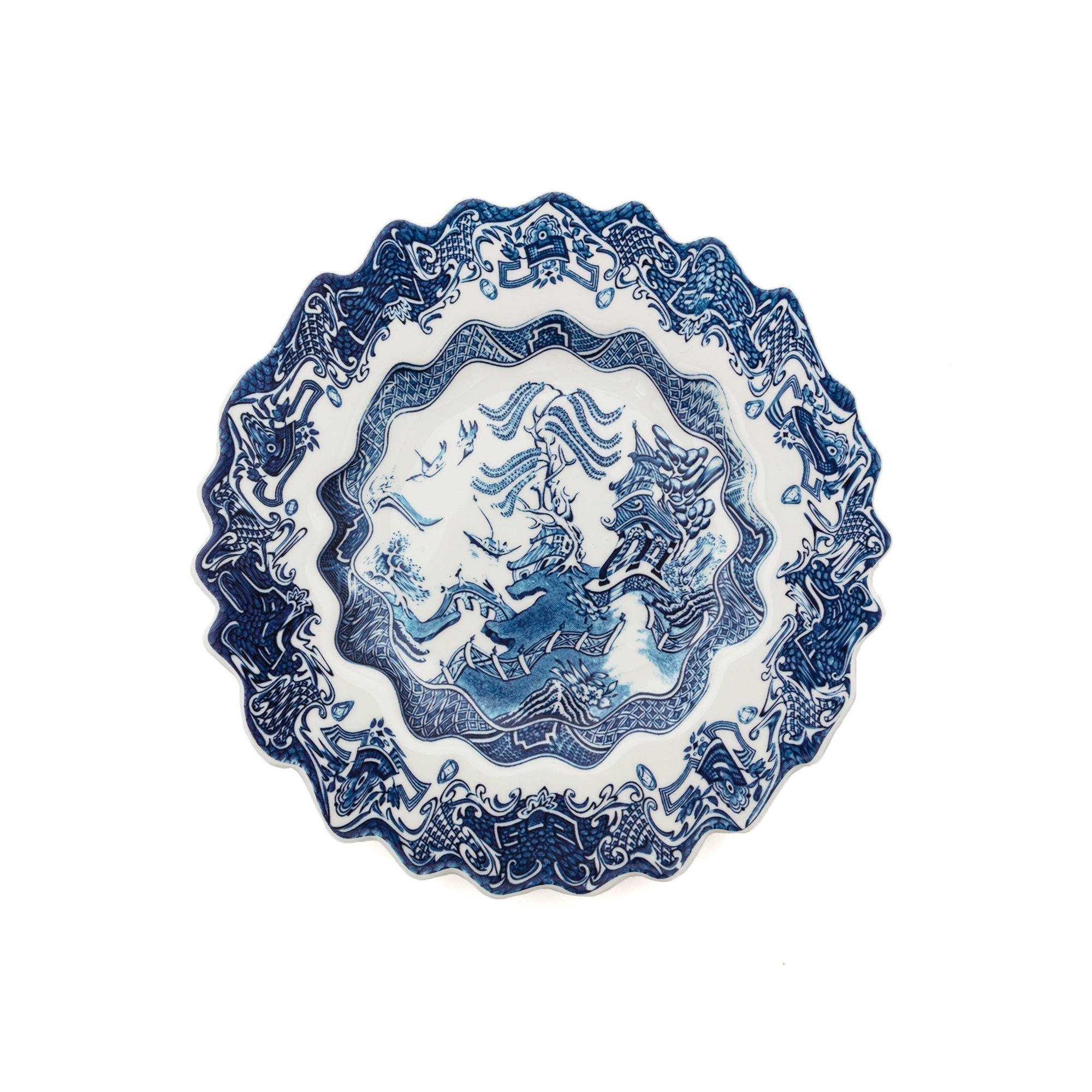 Classics on Acid - Dessert Plate Willow Wave by DEKOR - Resin Society