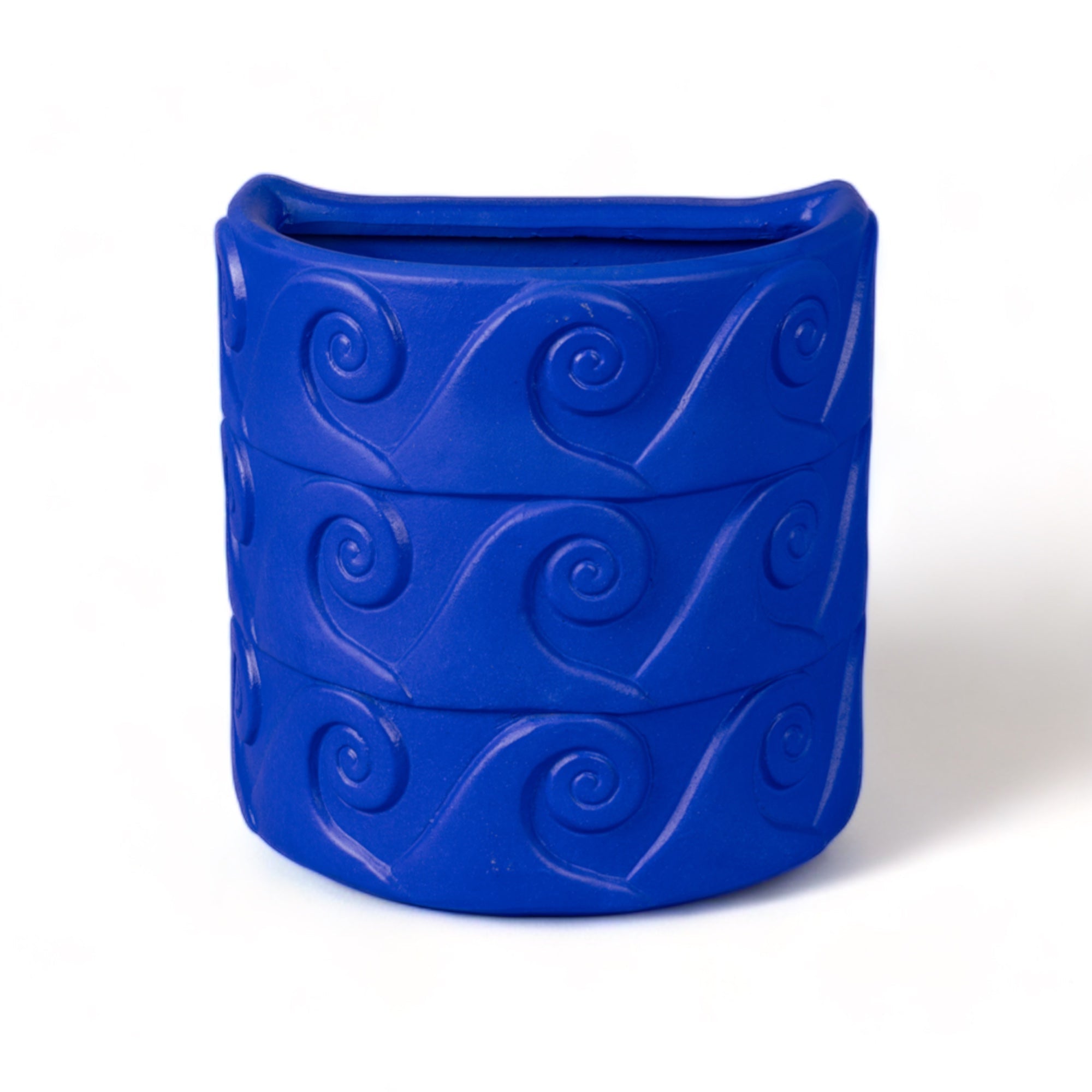 Terracotta Wall Vase Onde Blue by DEKOR - main product image for Resin Society