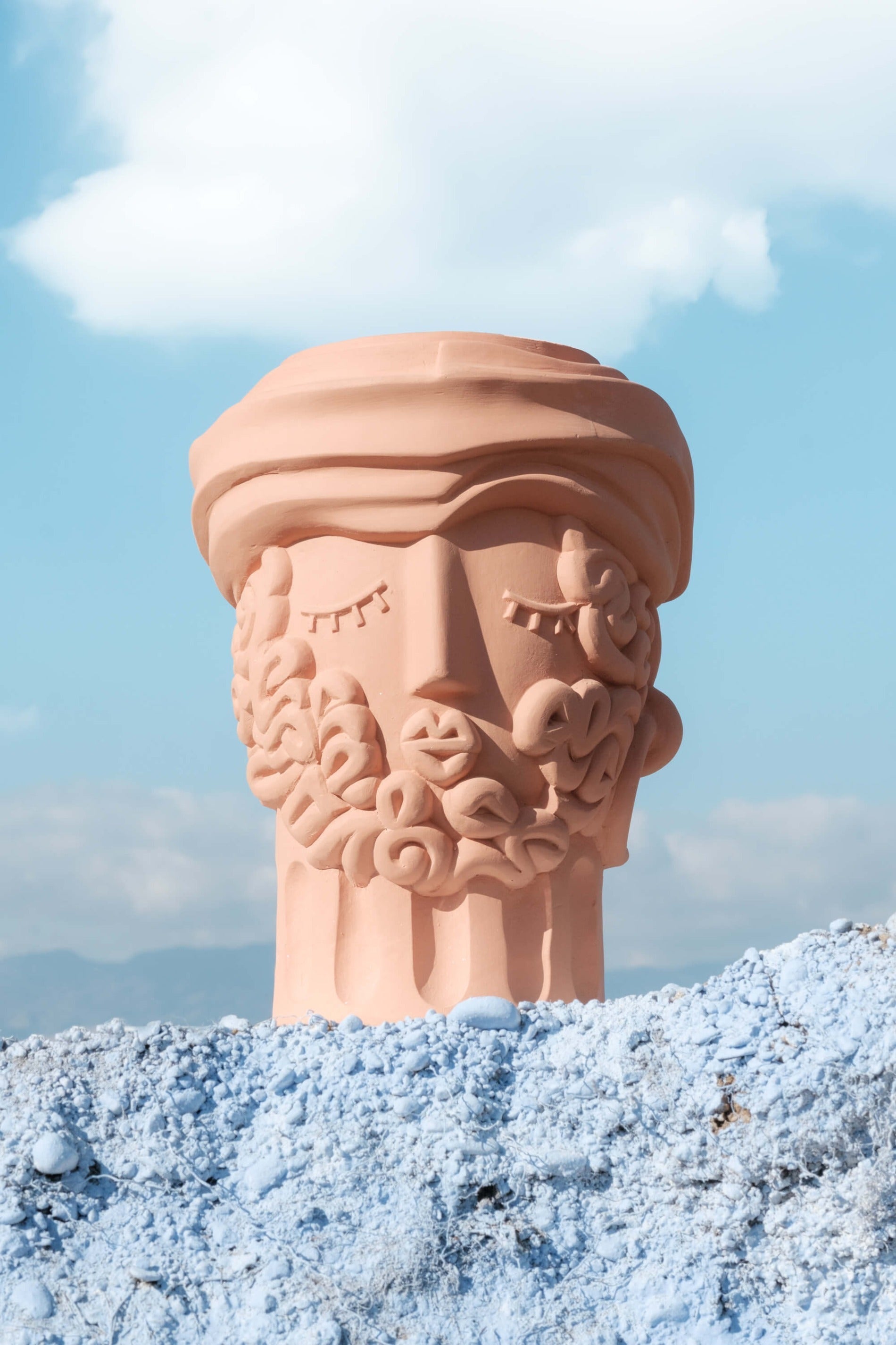 Magna Graecia Terracotta Man detail image - Resin Society