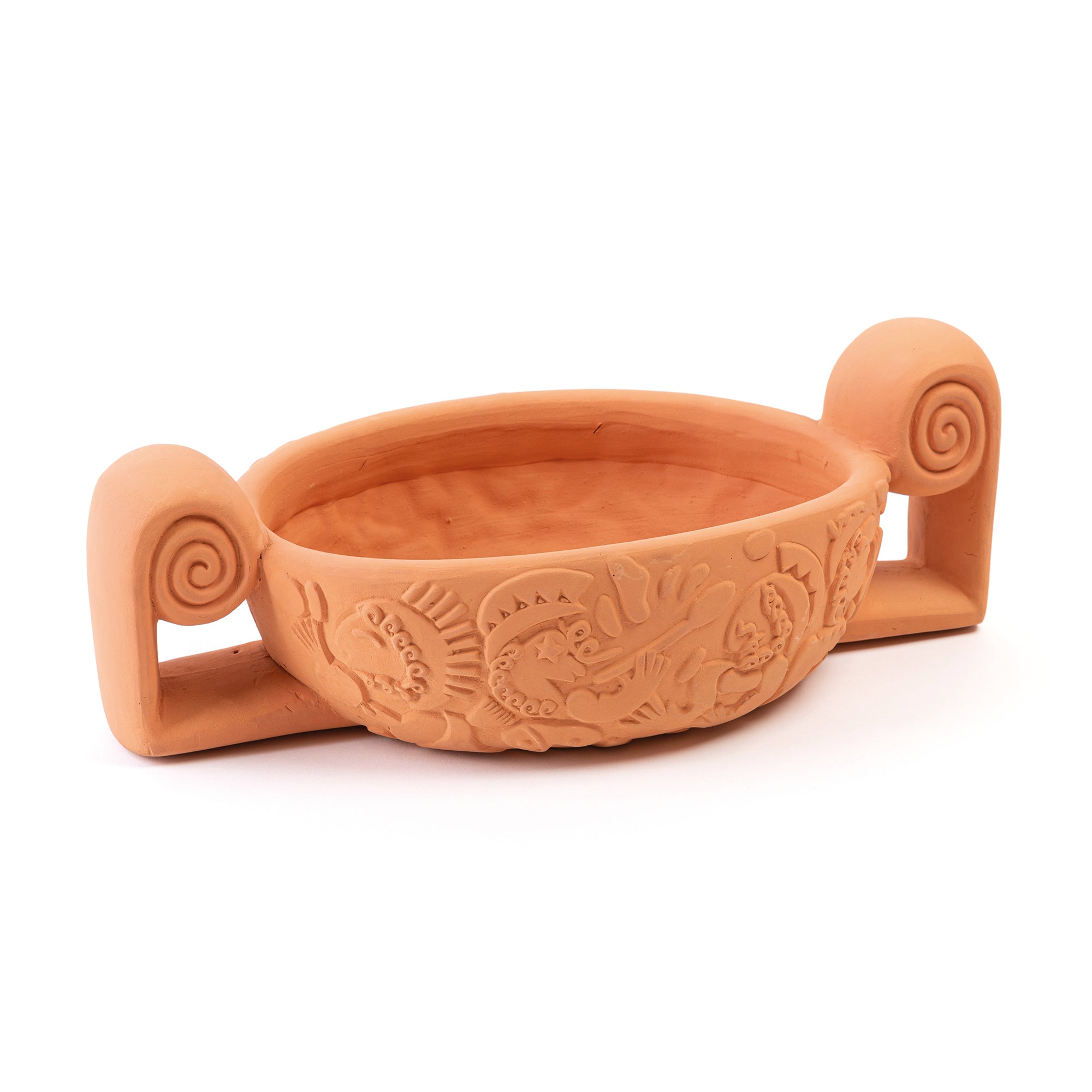 Magna Graecia Terracotta vase Centerpiece by DEKOR - Resin Society