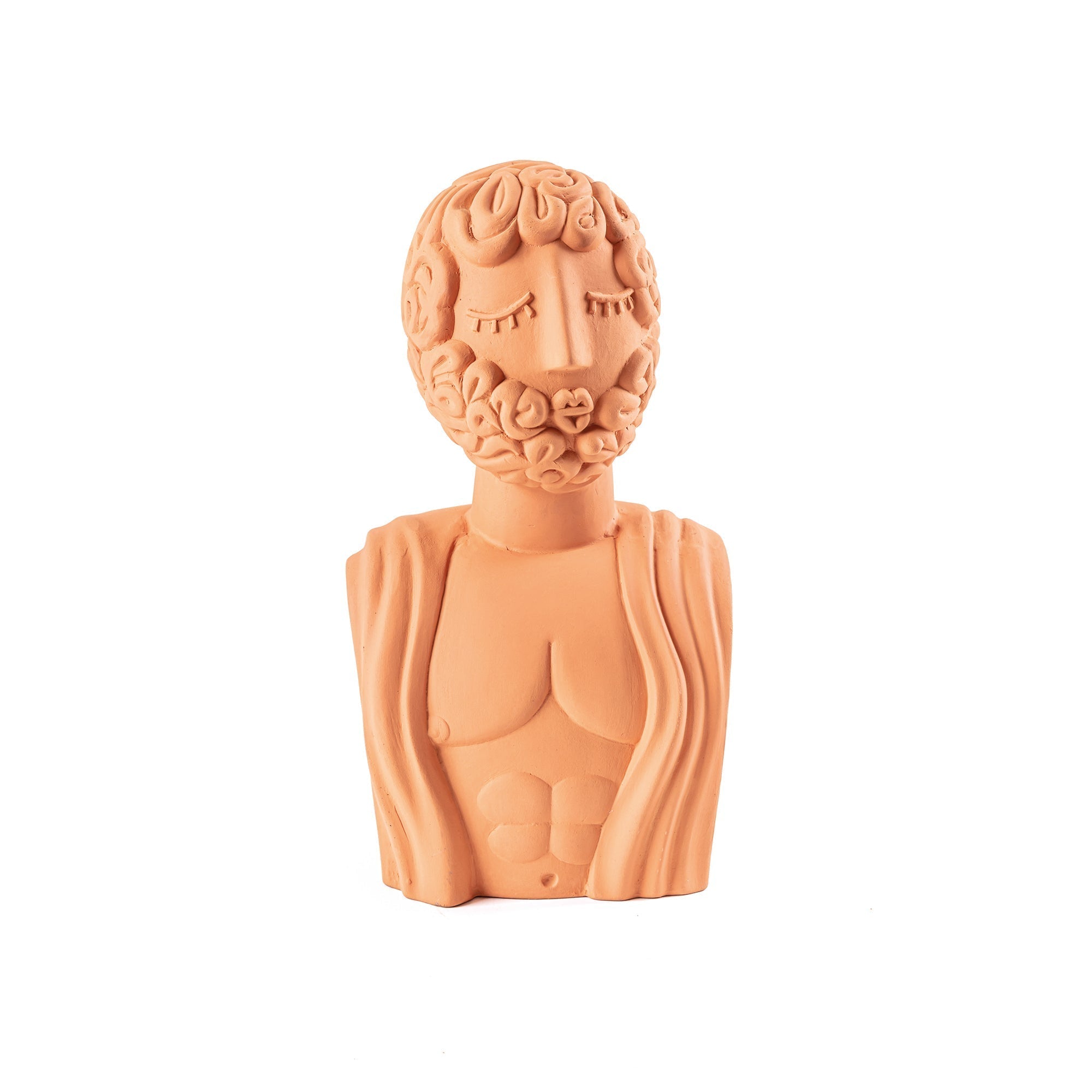 Magna Graecia Terracotta Bust Man by DEKOR - Resin Society