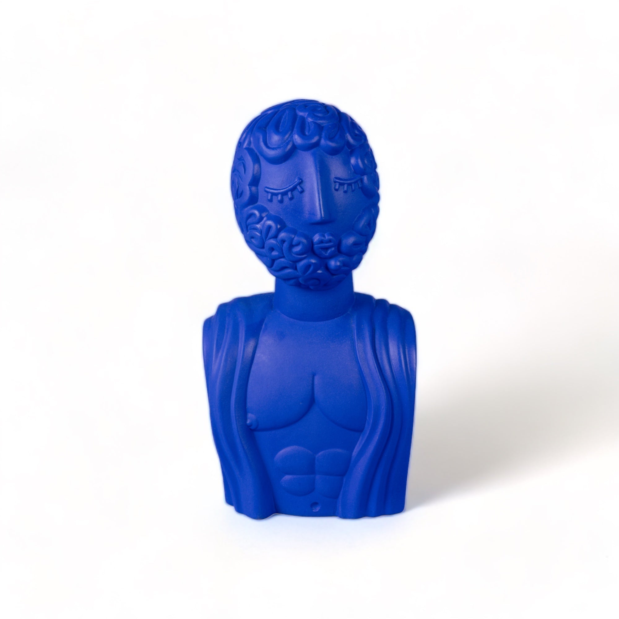 Terracotta Bust Man Blue by DEKOR - main product image for Resin Society