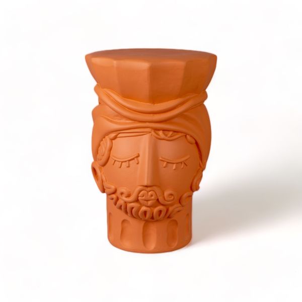 Magna Graecia Terracotta Stool Man by DEKOR - Resin Society