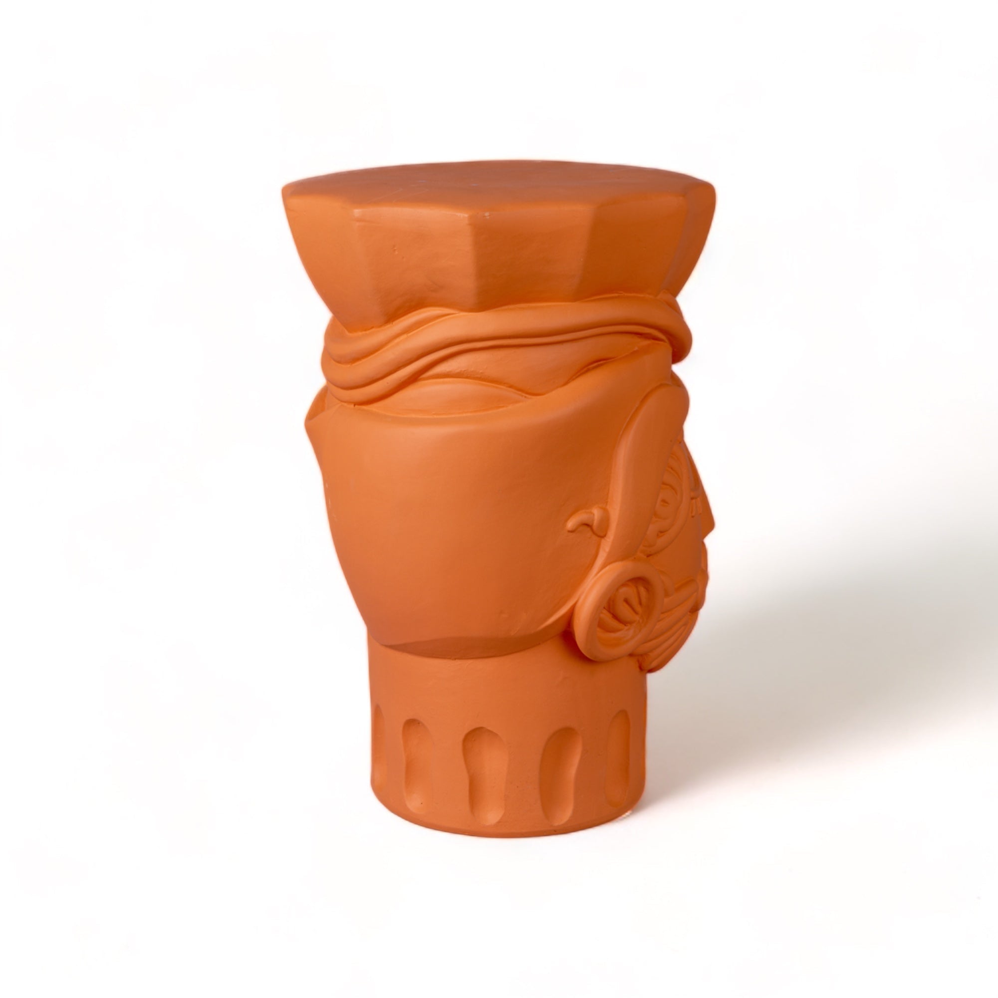 Magna Graecia Terracotta Stool Man detail image - Resin Society