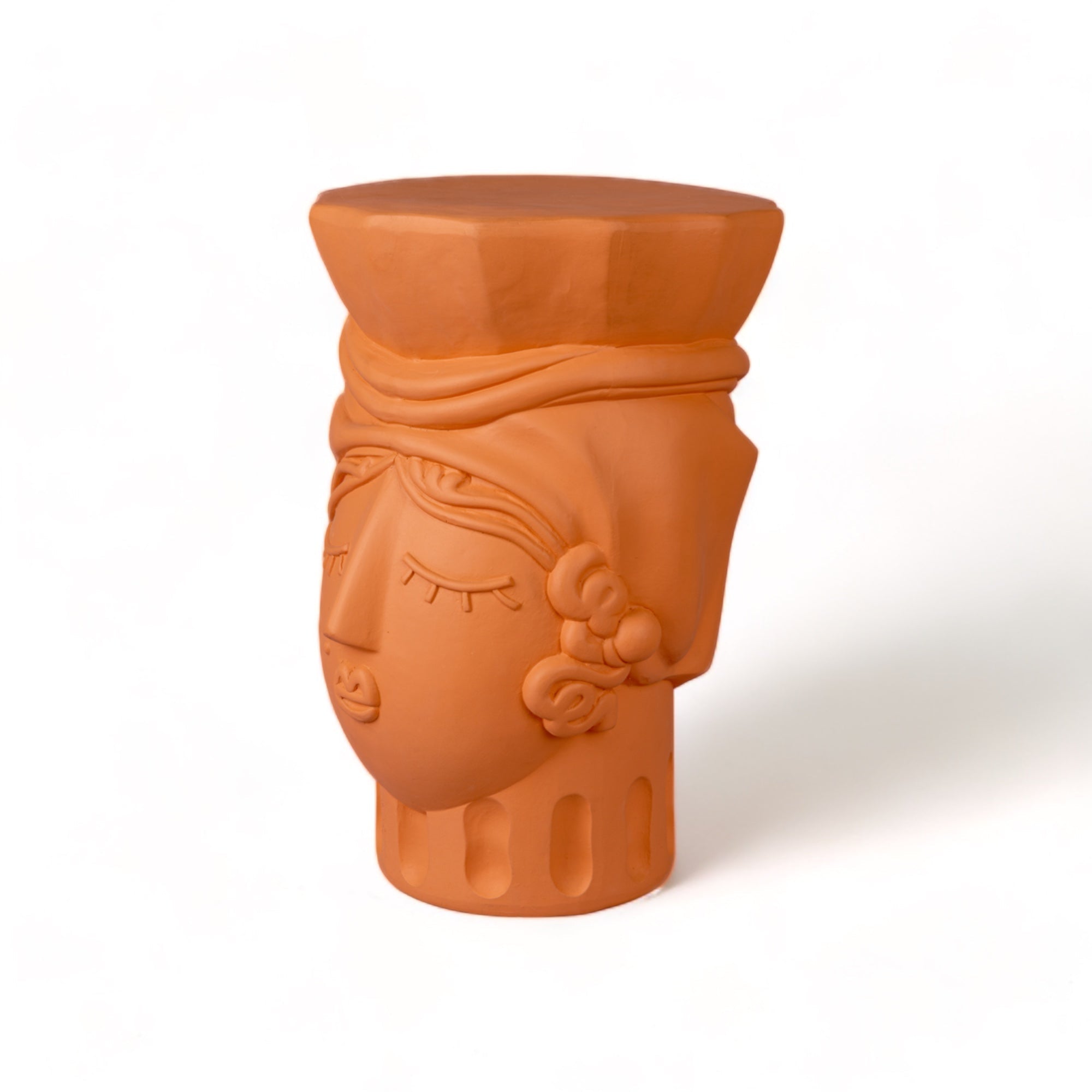 Magna Graecia Terracotta Stool Woman detail image - Resin Society
