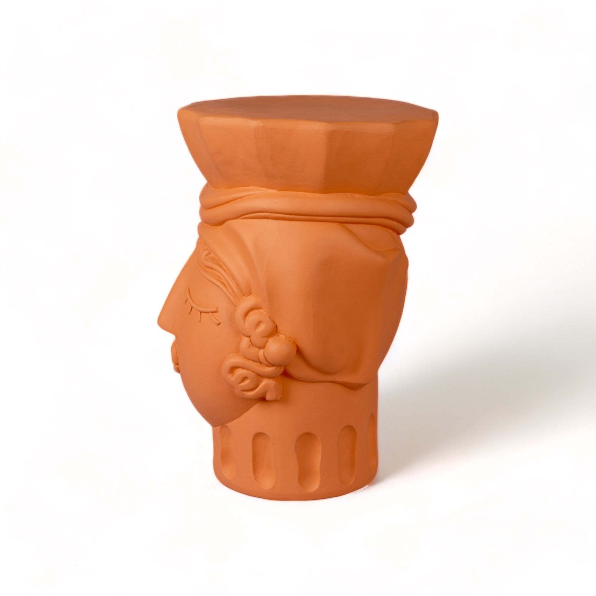 Magna Graecia Terracotta Stool Woman detail image - Resin Society
