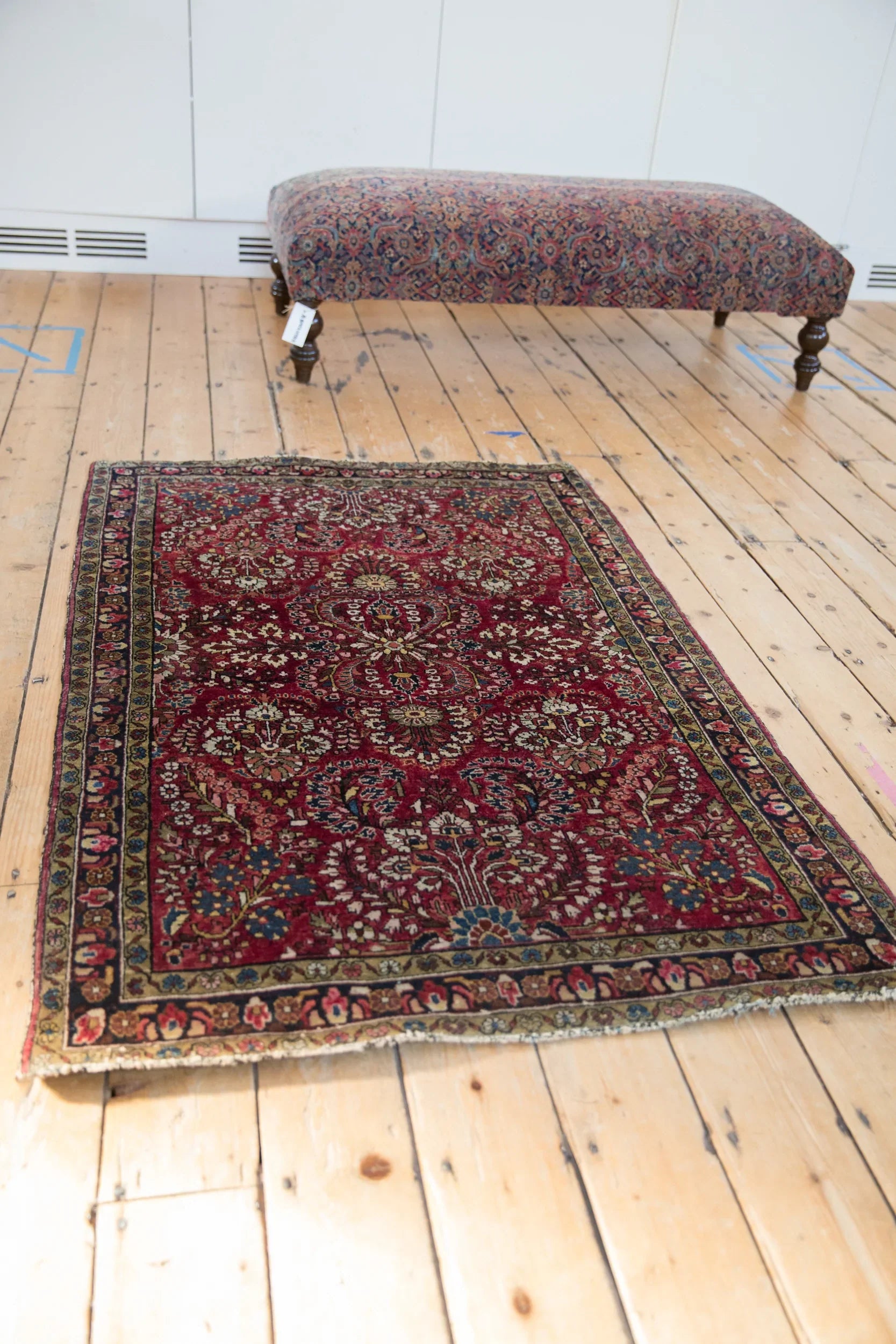 3x5 Antique German Sarouk Rug by Old New House® - product image 4 for Resin Society